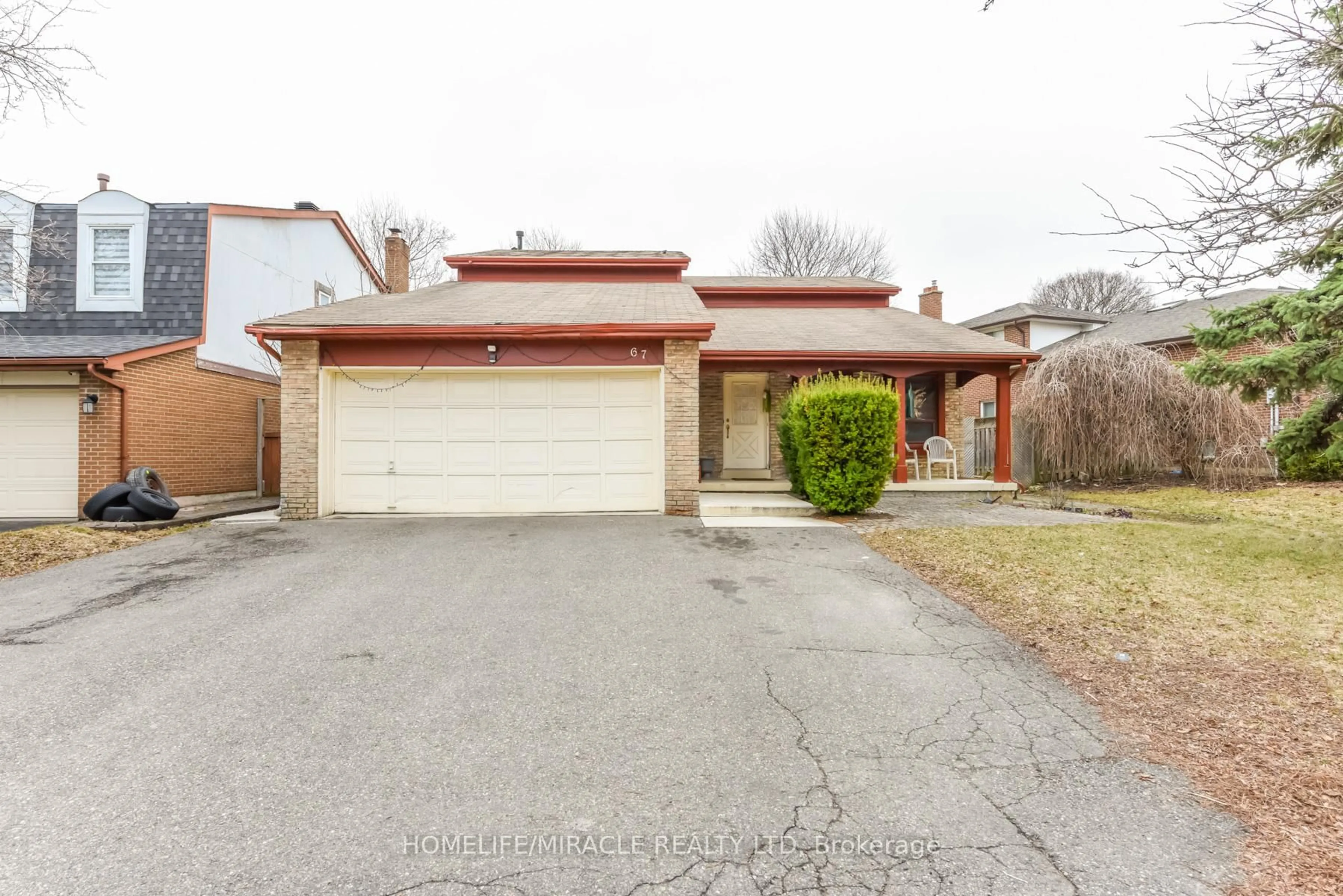 Home with brick exterior material, street for 67 Massey St, Brampton Ontario L6S 3A3