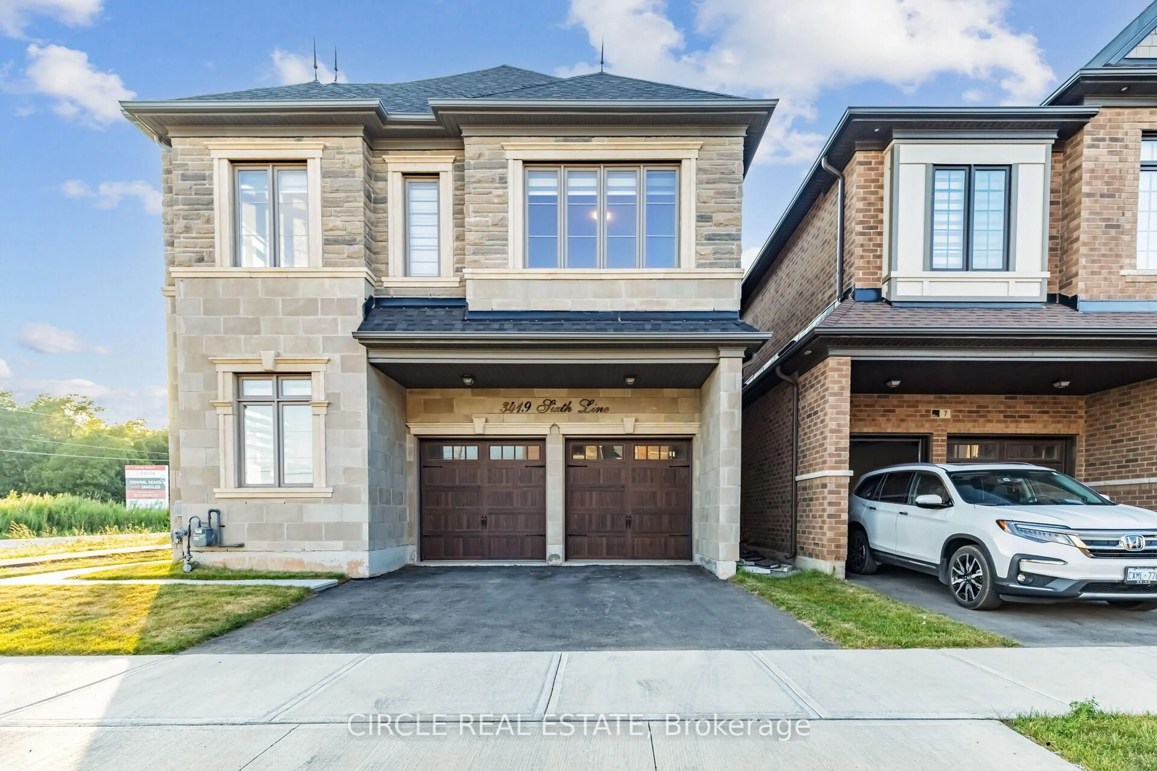 Home with brick exterior material, street for 3419 Sixth Line, Oakville Ontario L6H 0Y7