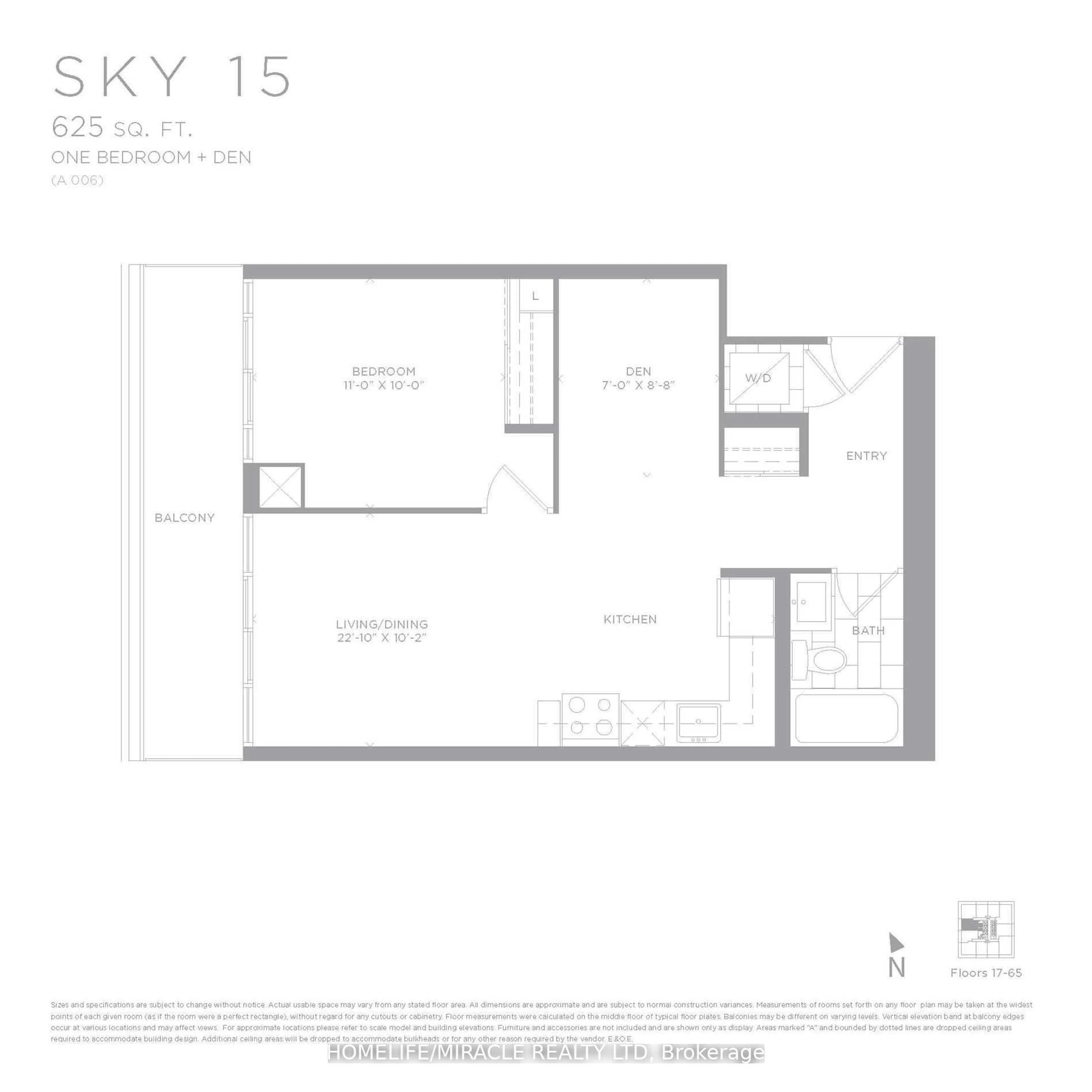 Floor plan for 30 Shore Breeze Dr Dr #5901, Toronto Ontario M8V 1A1