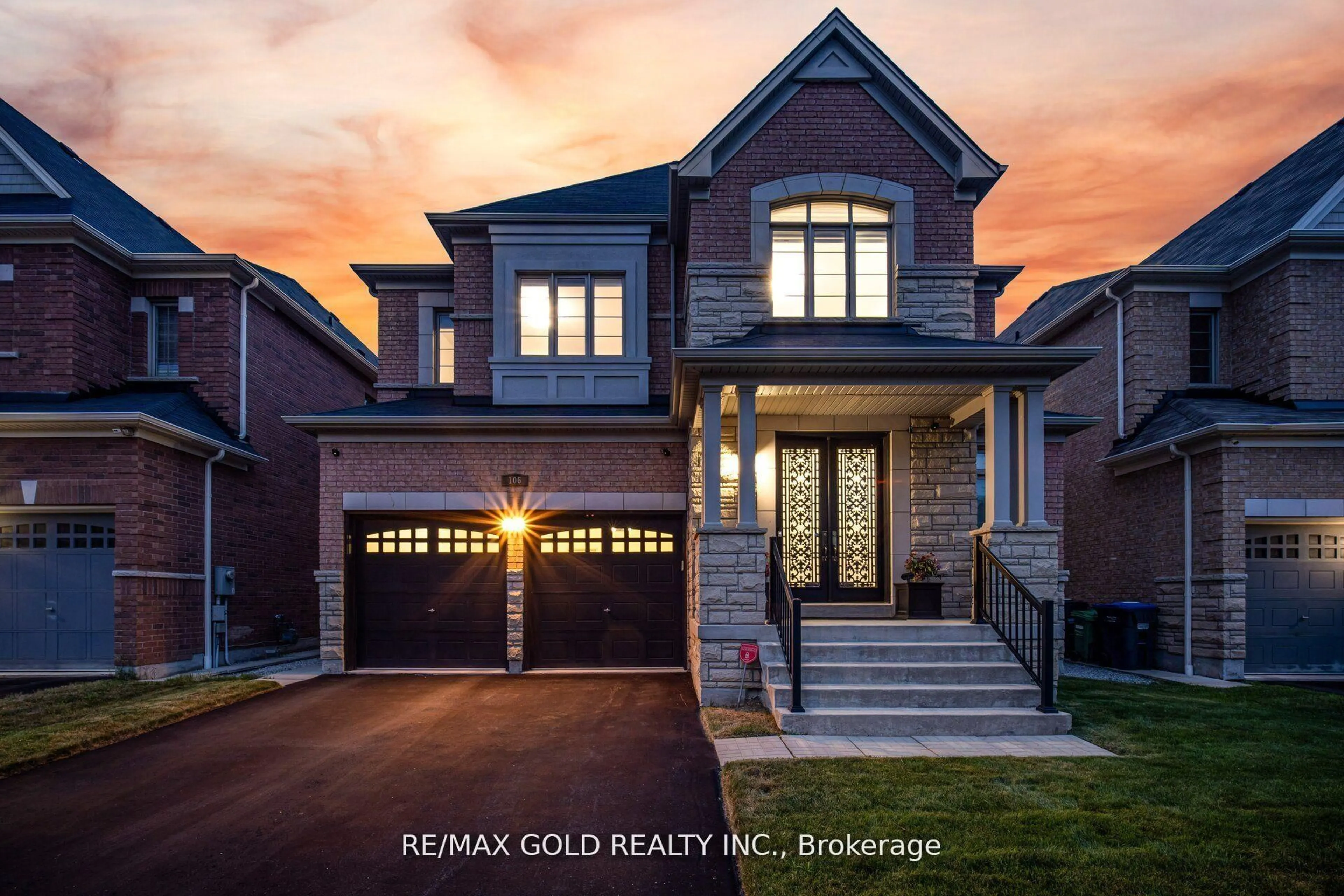 Home with brick exterior material, street for 106 Rising Hill Rdge, Brampton Ontario L6Y 6B2