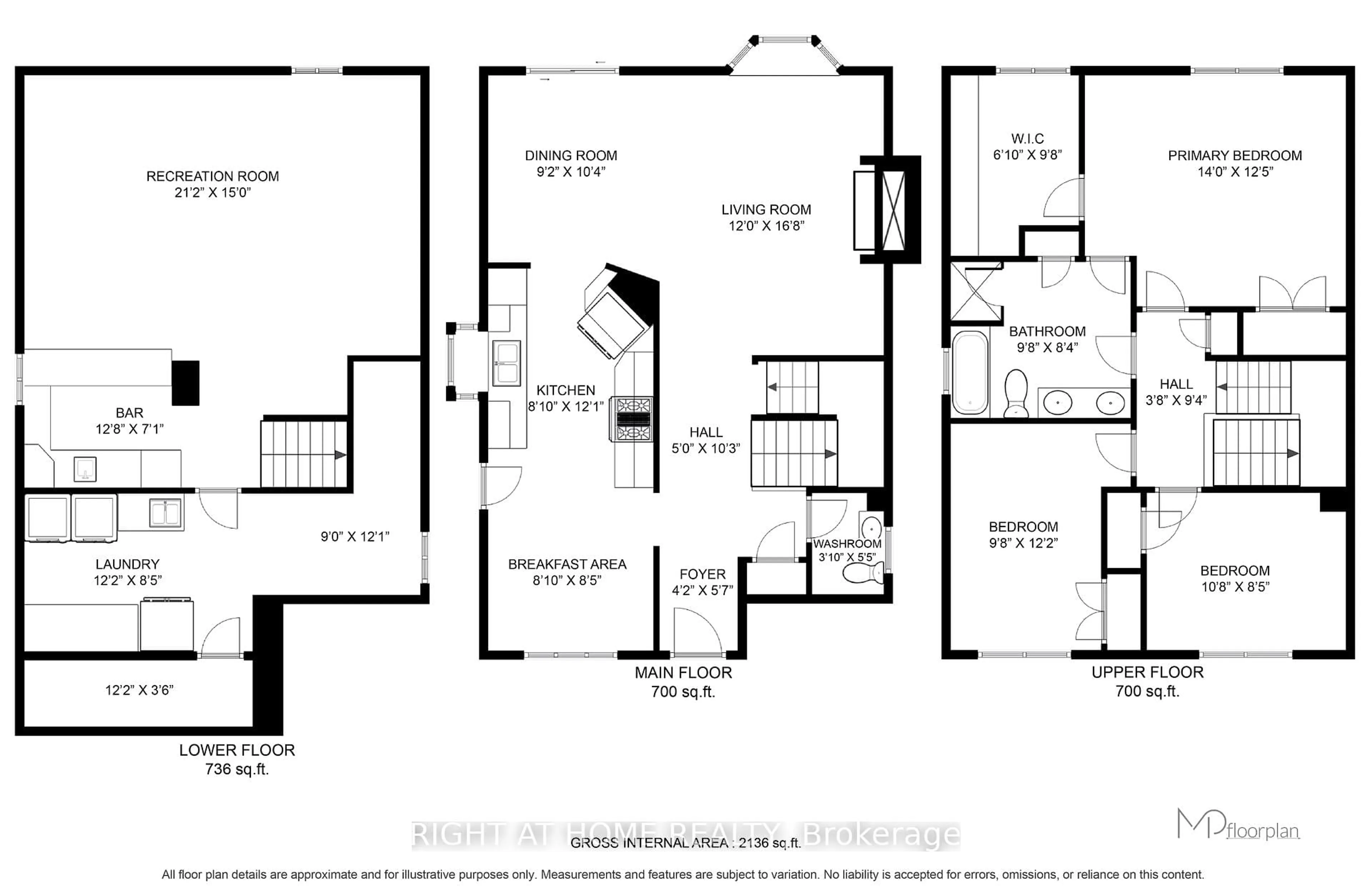 Floor plan for 6360 Atherly Cres, Mississauga Ontario L5N 2J2