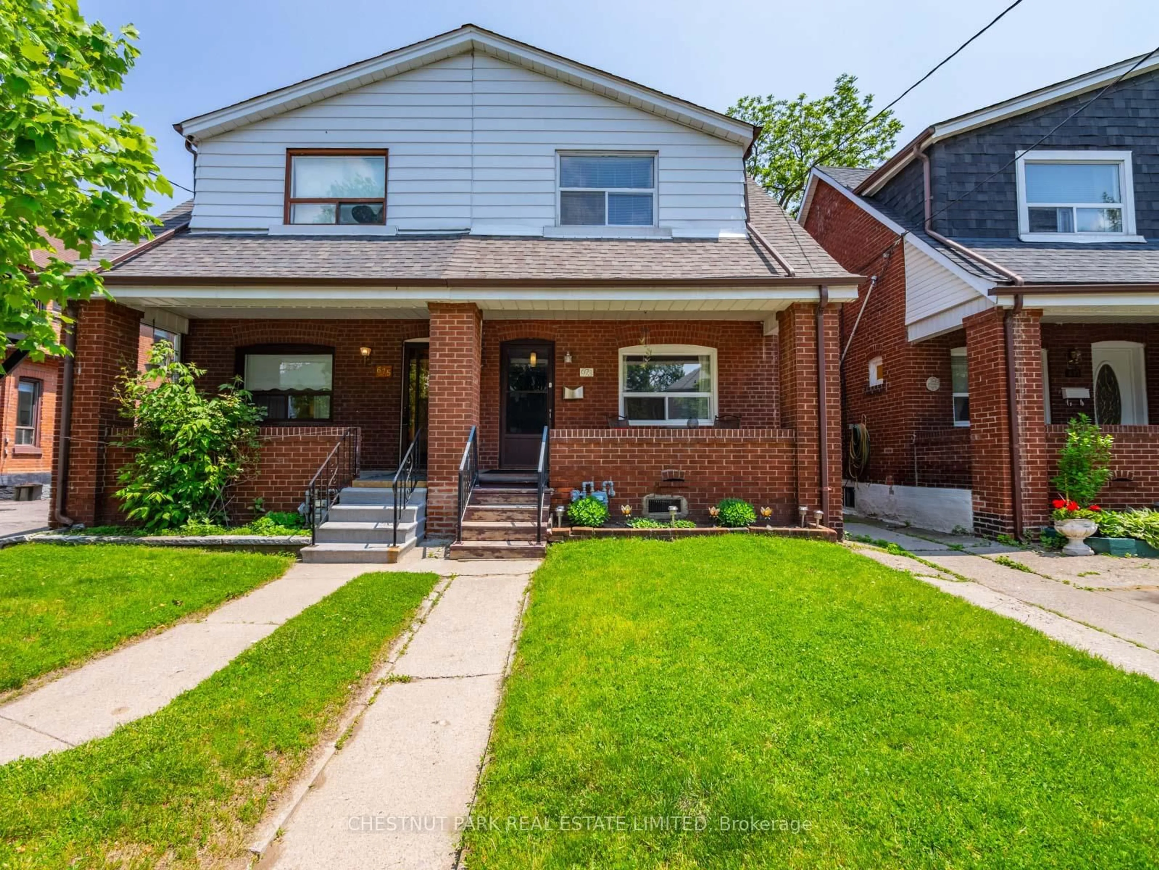 Home with brick exterior material, street for 673 Durie St, Toronto Ontario M6S 3H4