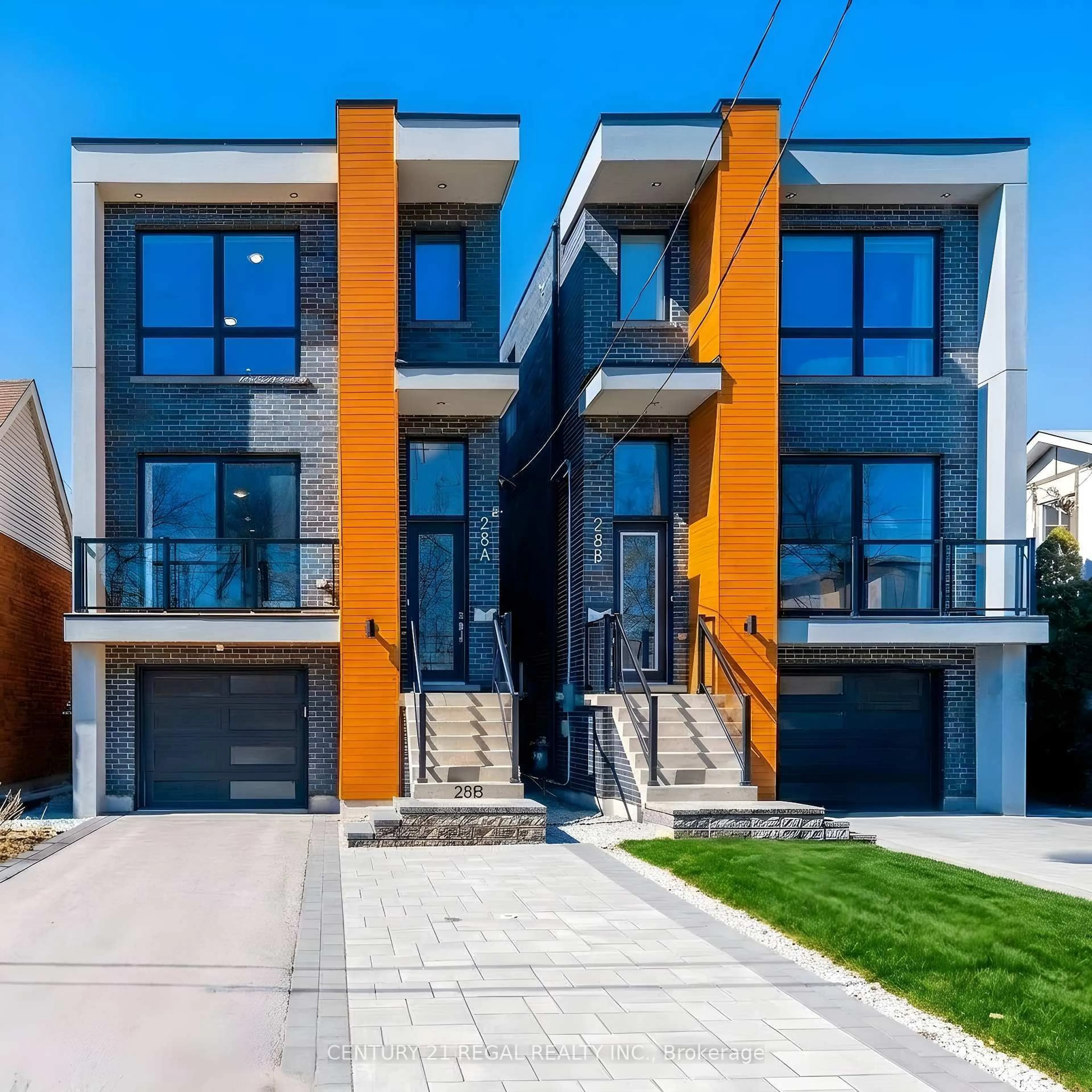 Home with brick exterior material, street for 28A Twenty First St, Toronto Ontario M8V 3L7