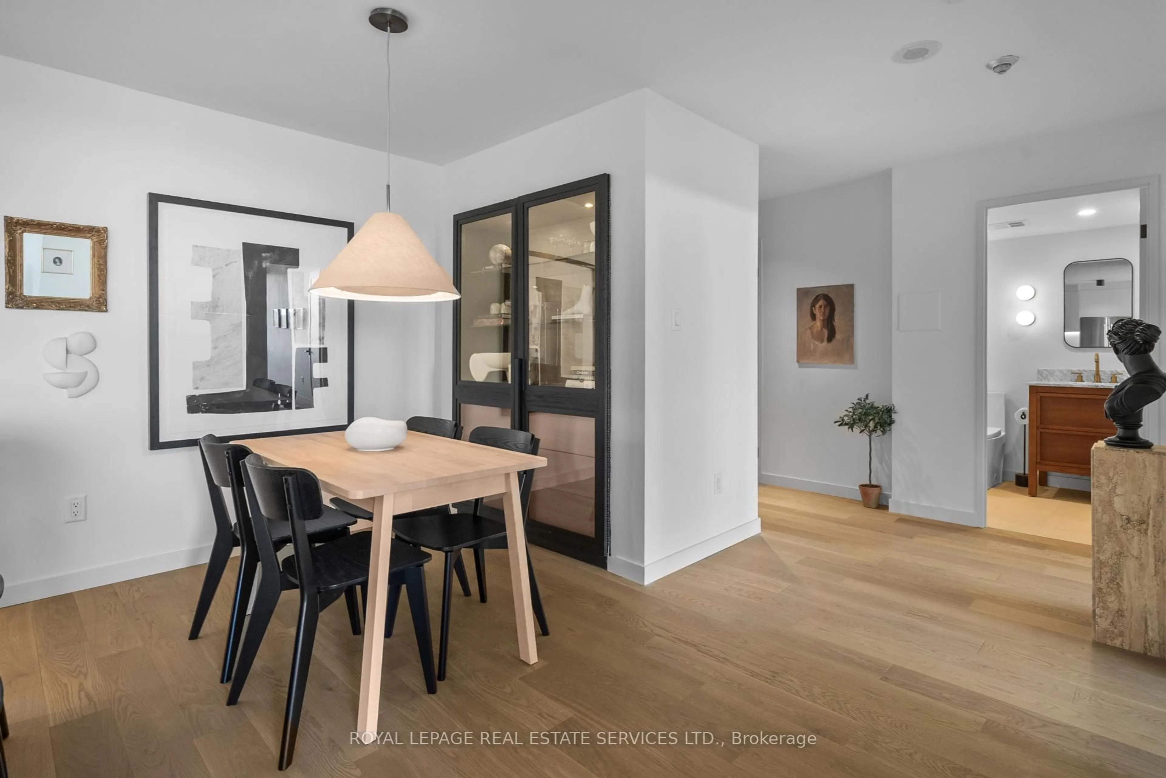 Dining room, wood/laminate floor for 1320 Islington Ave #1005, Toronto Ontario M9A 5C6