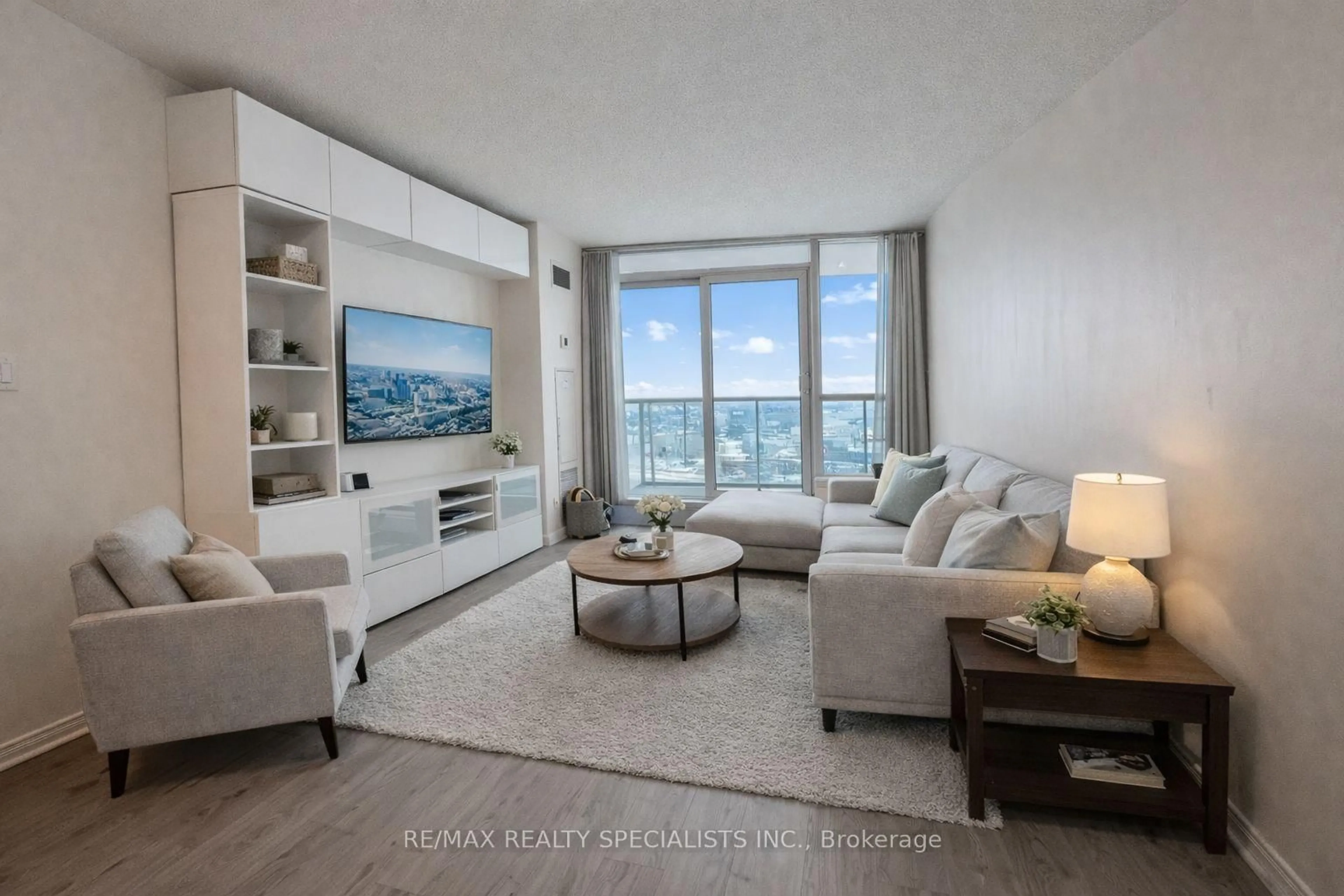 Living room with furniture, unknown for 4879 Kimbermount Ave #810, Mississauga Ontario L5M 7R8