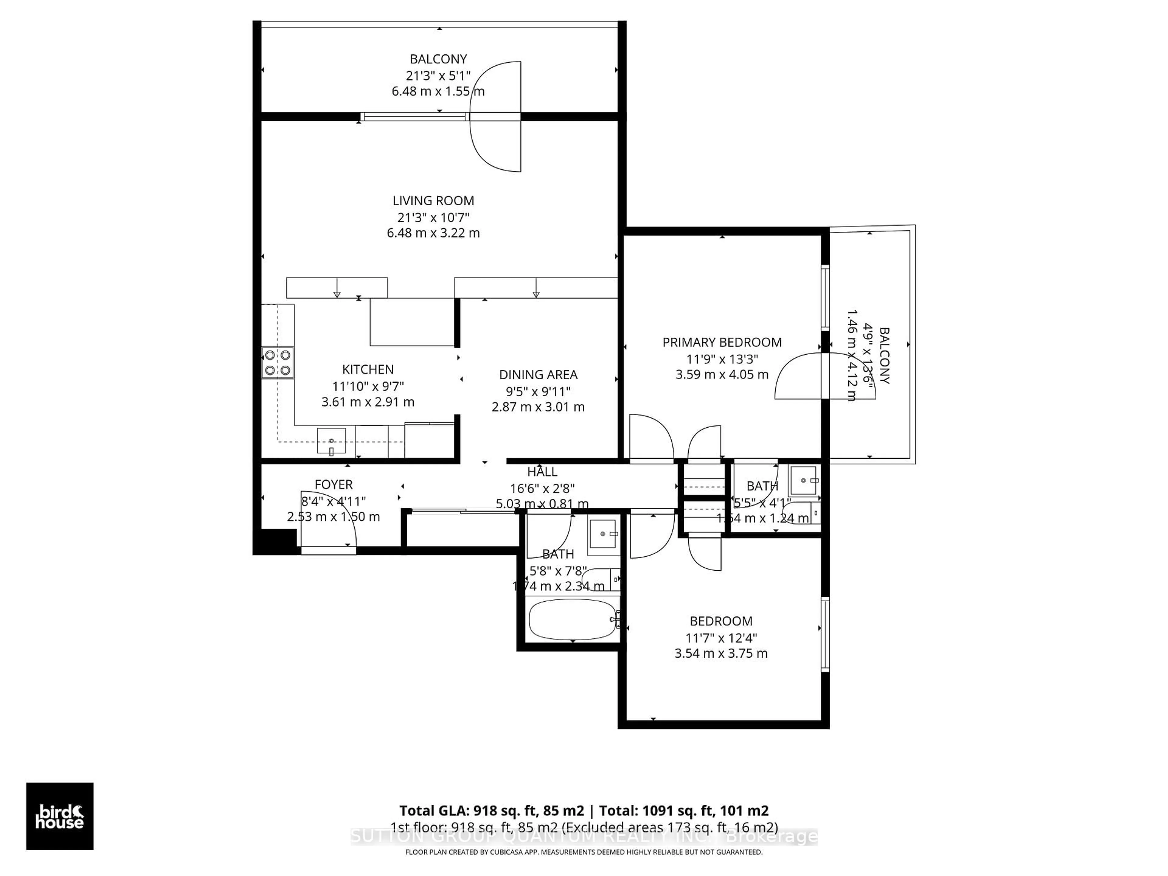 Floor plan for 15 Elizabeth St #401, Mississauga Ontario L5G 2Z3