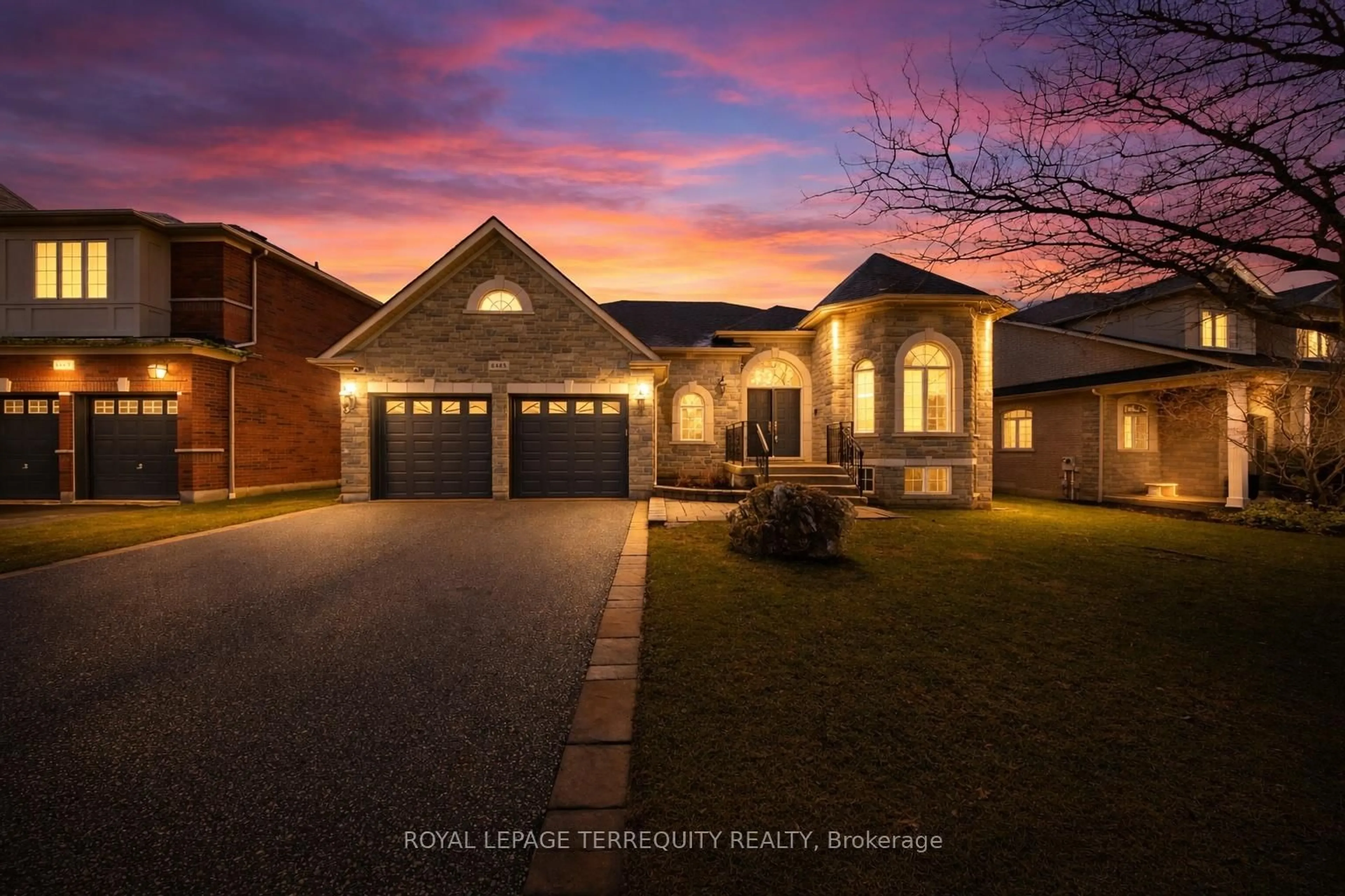 Home with brick exterior material, street for 6445 Western Skies Way, Mississauga Ontario L5W 1H6