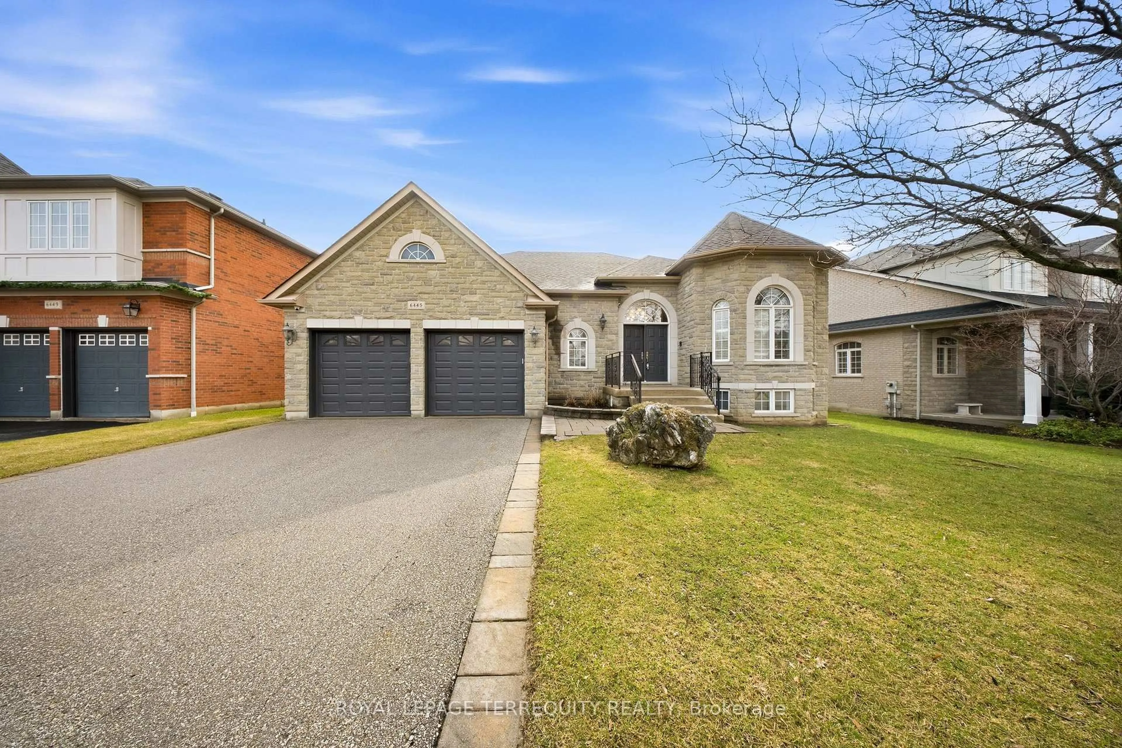 Home with brick exterior material, street for 6445 Western Skies Way, Mississauga Ontario L5W 1H6