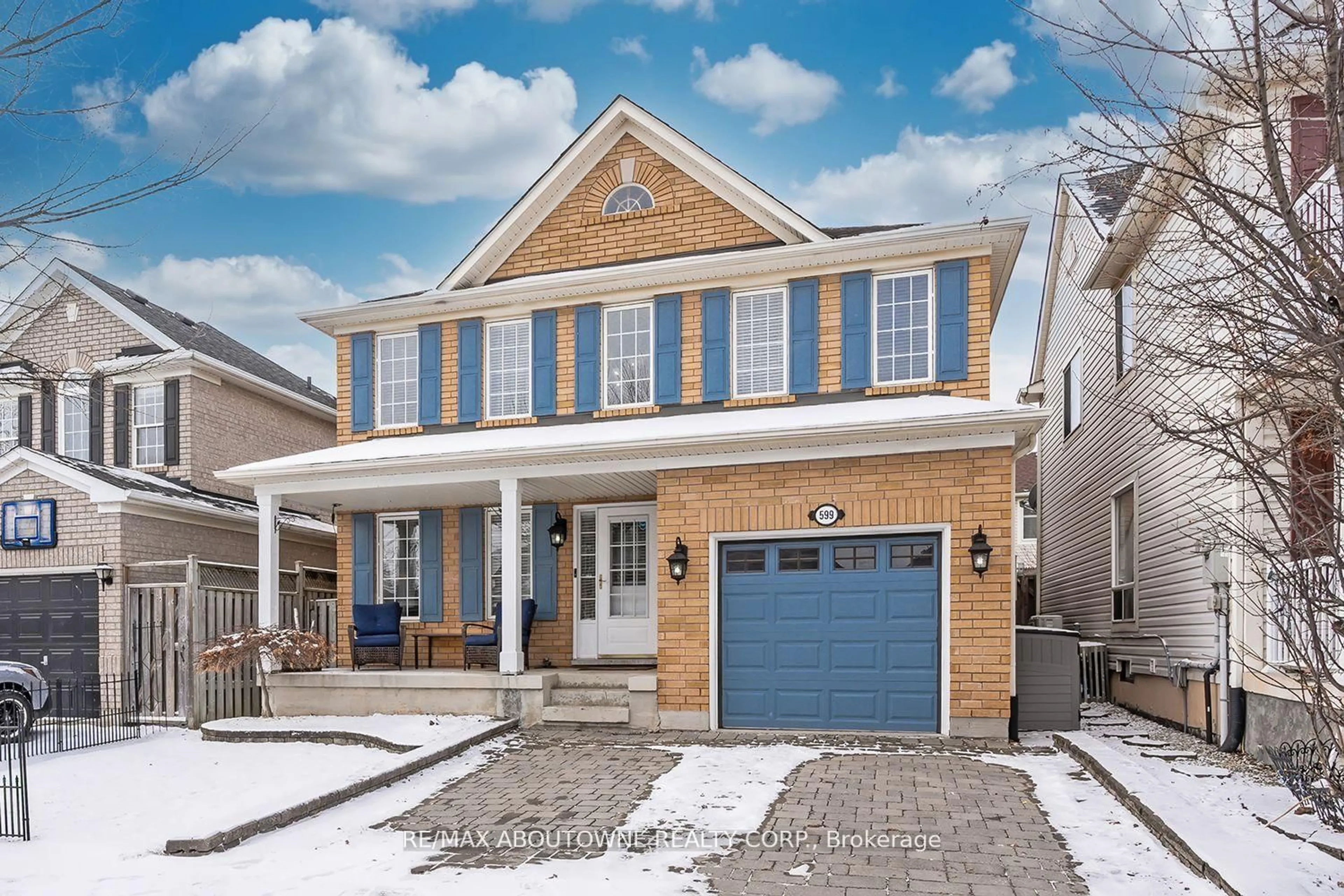 Home with brick exterior material, street for 599 Caverhill Cres, Milton Ontario L9T 5K1