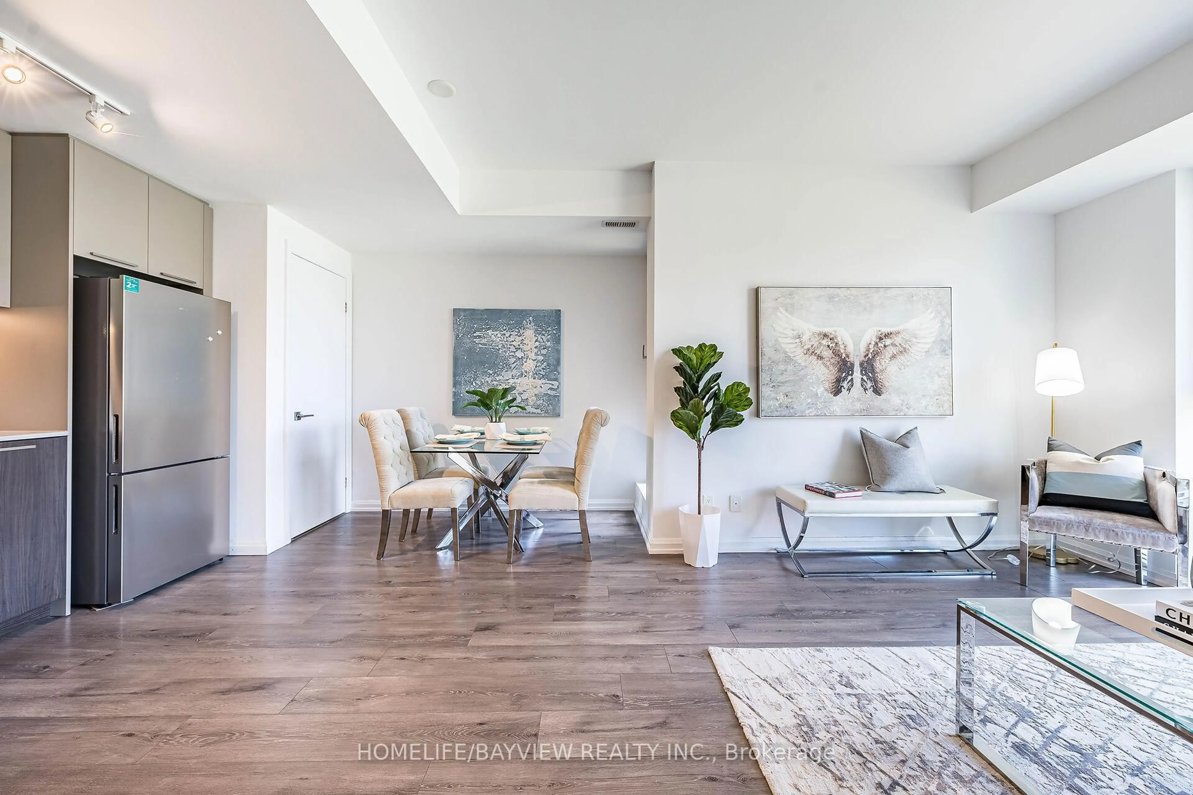 Living room with furniture, unknown for 10 Brin Dr #24, Toronto Ontario M8X 0B3