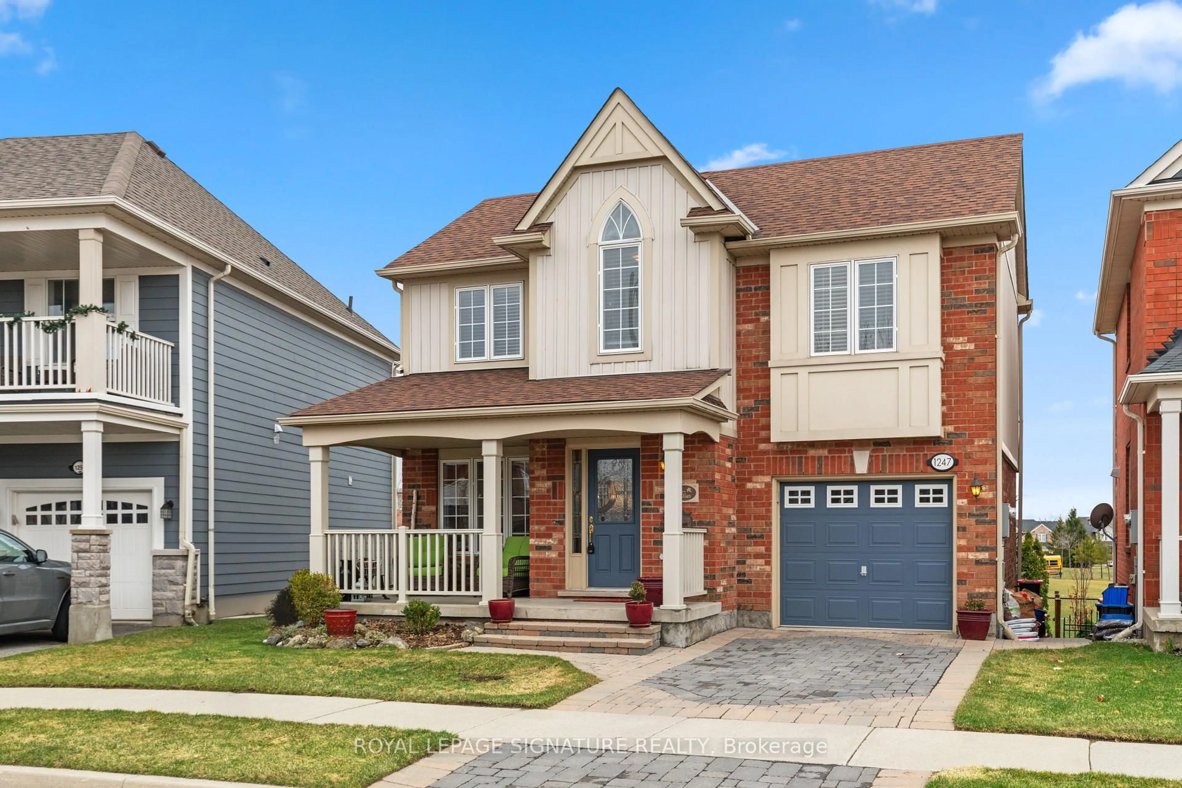 Home with brick exterior material, street for 1247 Robson Cres, Milton Ontario L9T 6W1