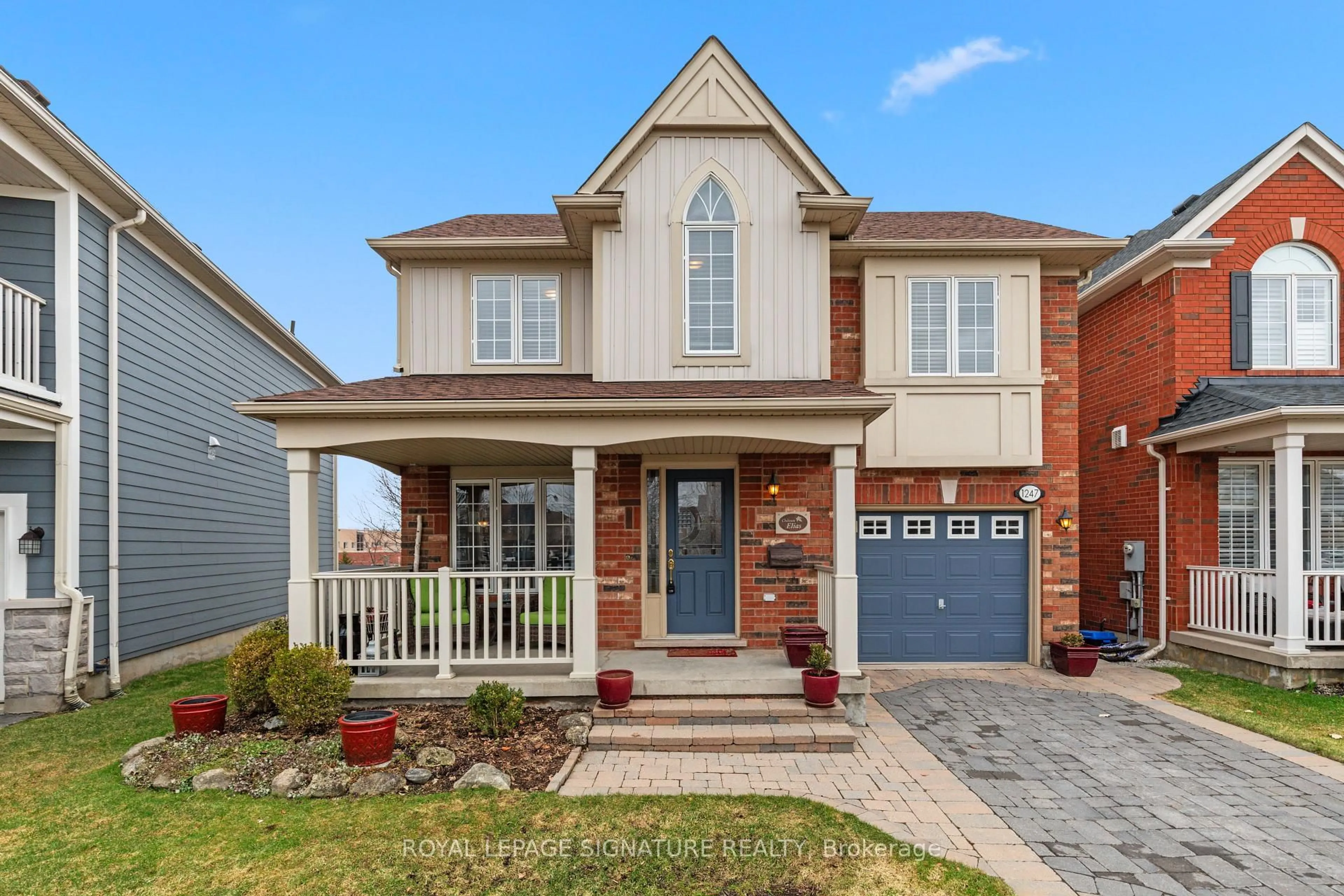 Home with brick exterior material, street for 1247 Robson Cres, Milton Ontario L9T 6W1