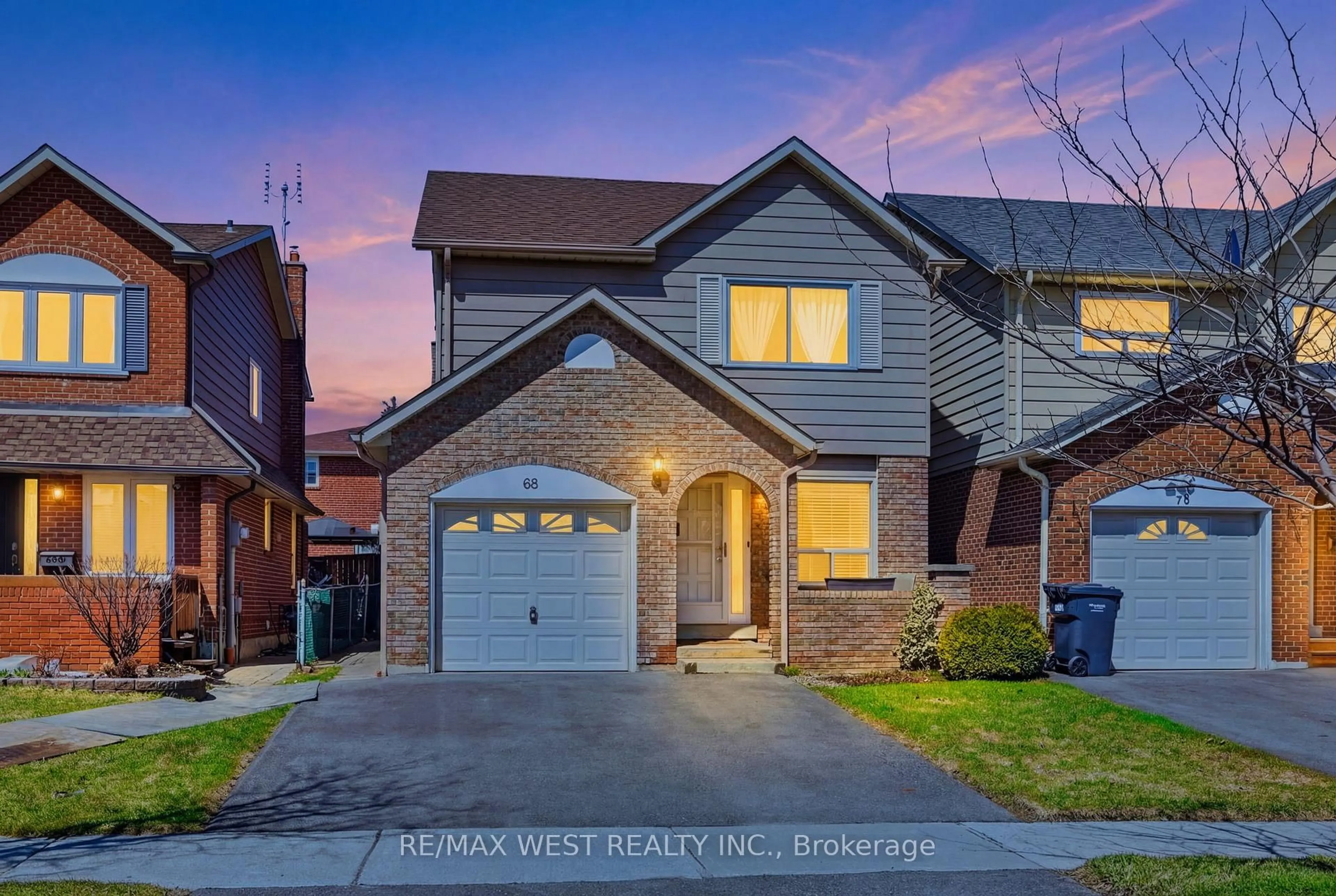 Home with brick exterior material, street for 68 Buckland Way, Brampton Ontario L6V 3P4