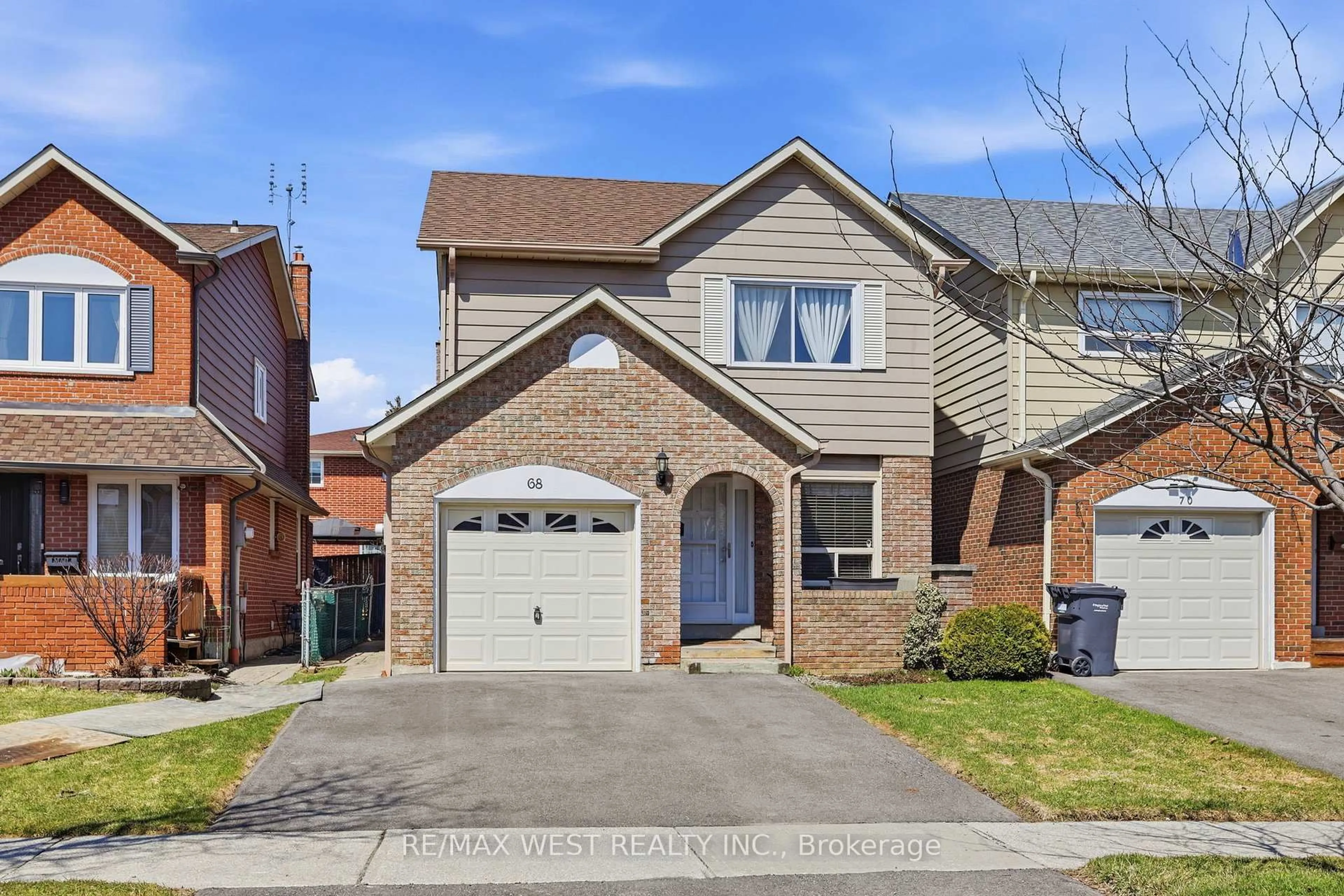 Home with brick exterior material, street for 68 Buckland Way, Brampton Ontario L6V 3P4