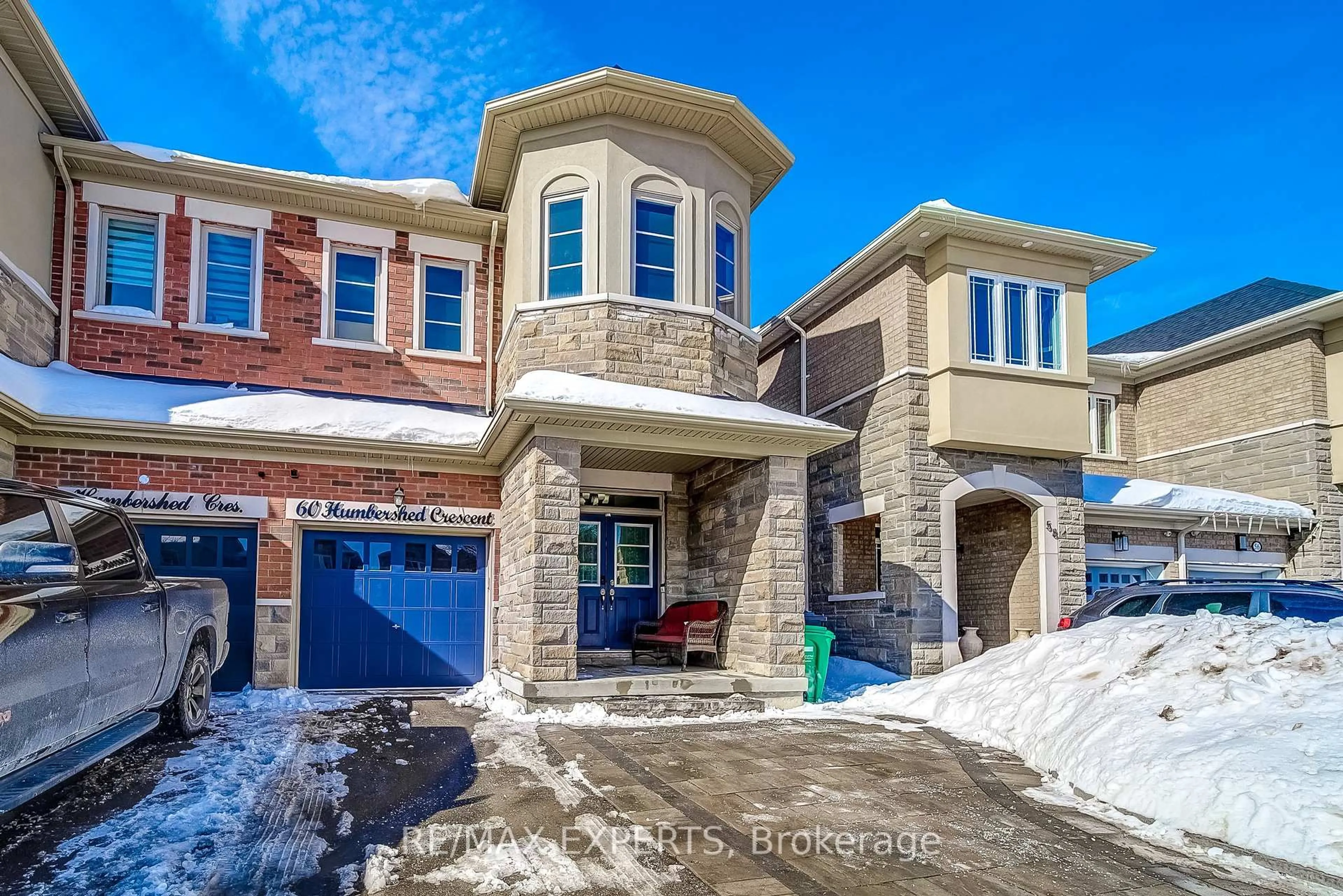 Home with brick exterior material, street for 60 Humbershed Cres, Caledon Ontario L7E 2X4