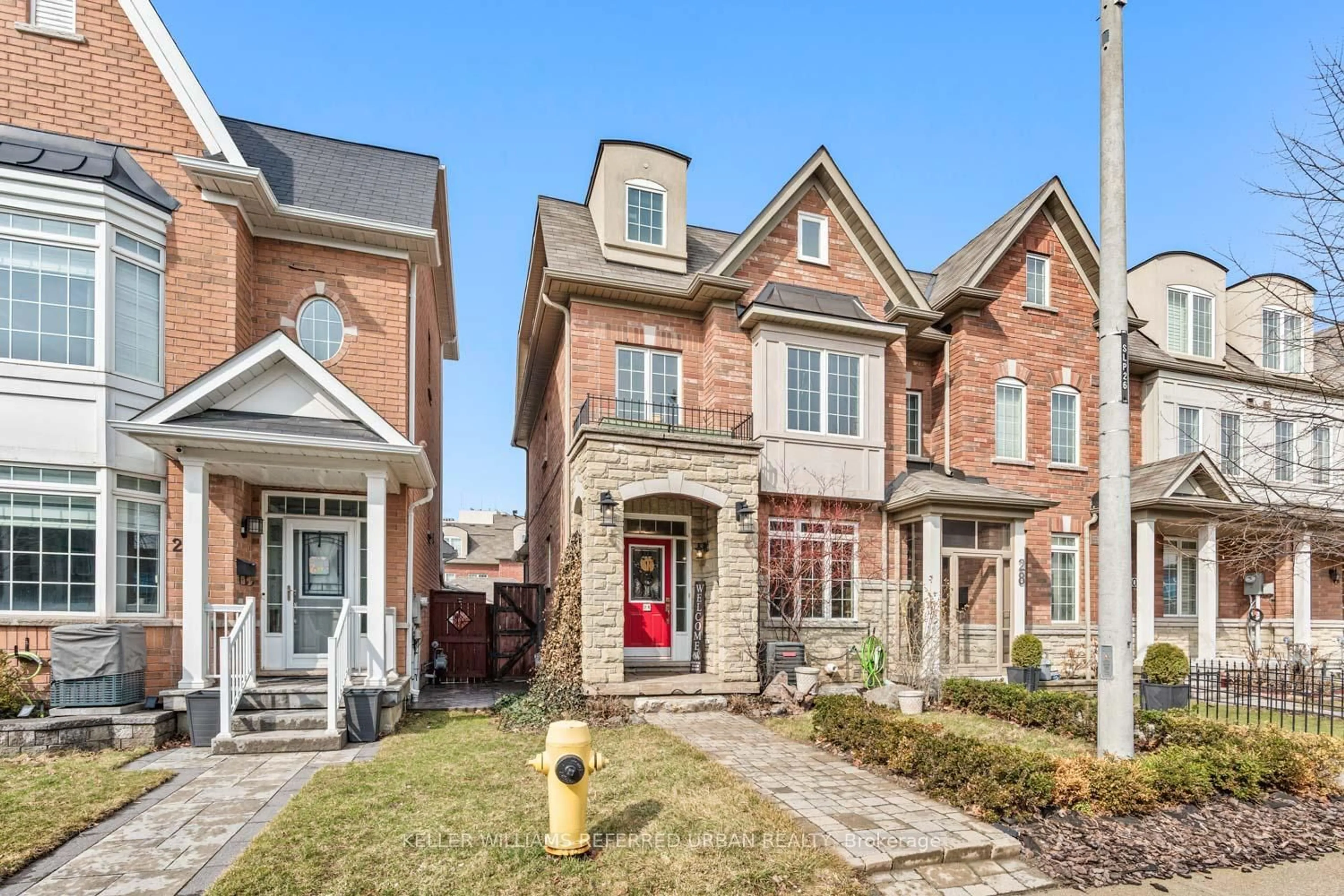Home with brick exterior material, street for 26 Abraham Welsh Rd, Toronto Ontario M9M 0B7