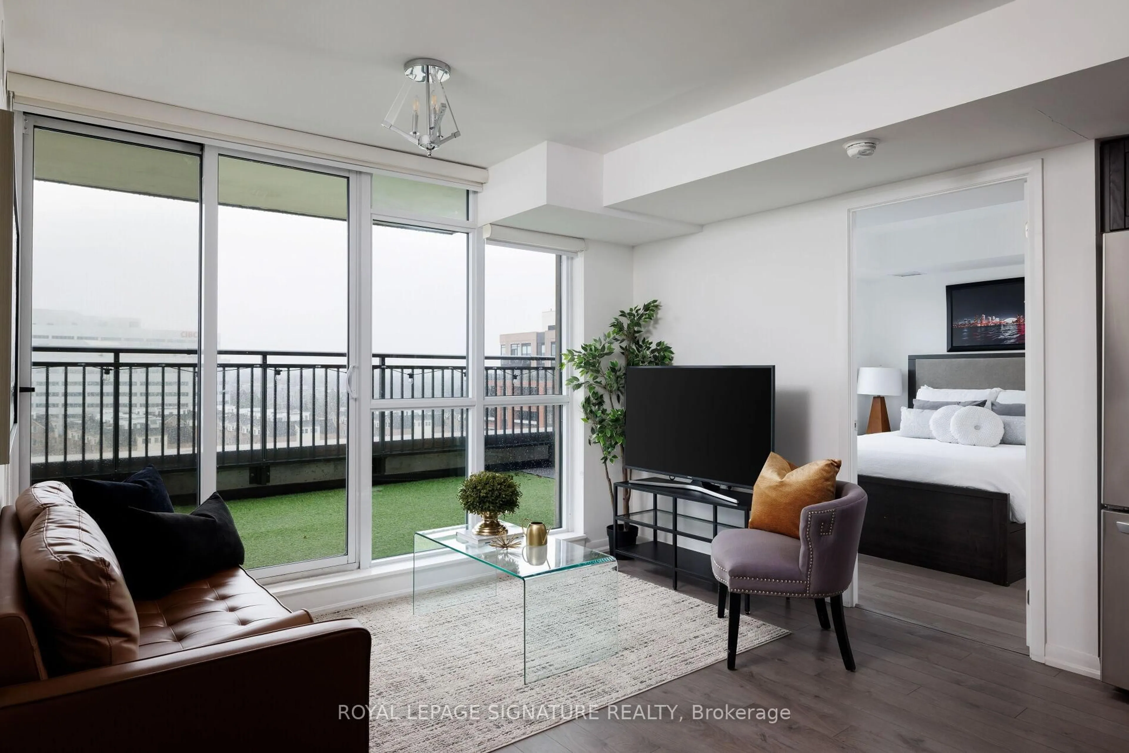 Living room with furniture, unknown for 3091 Dufferin St #726, Toronto Ontario M6A 0C4