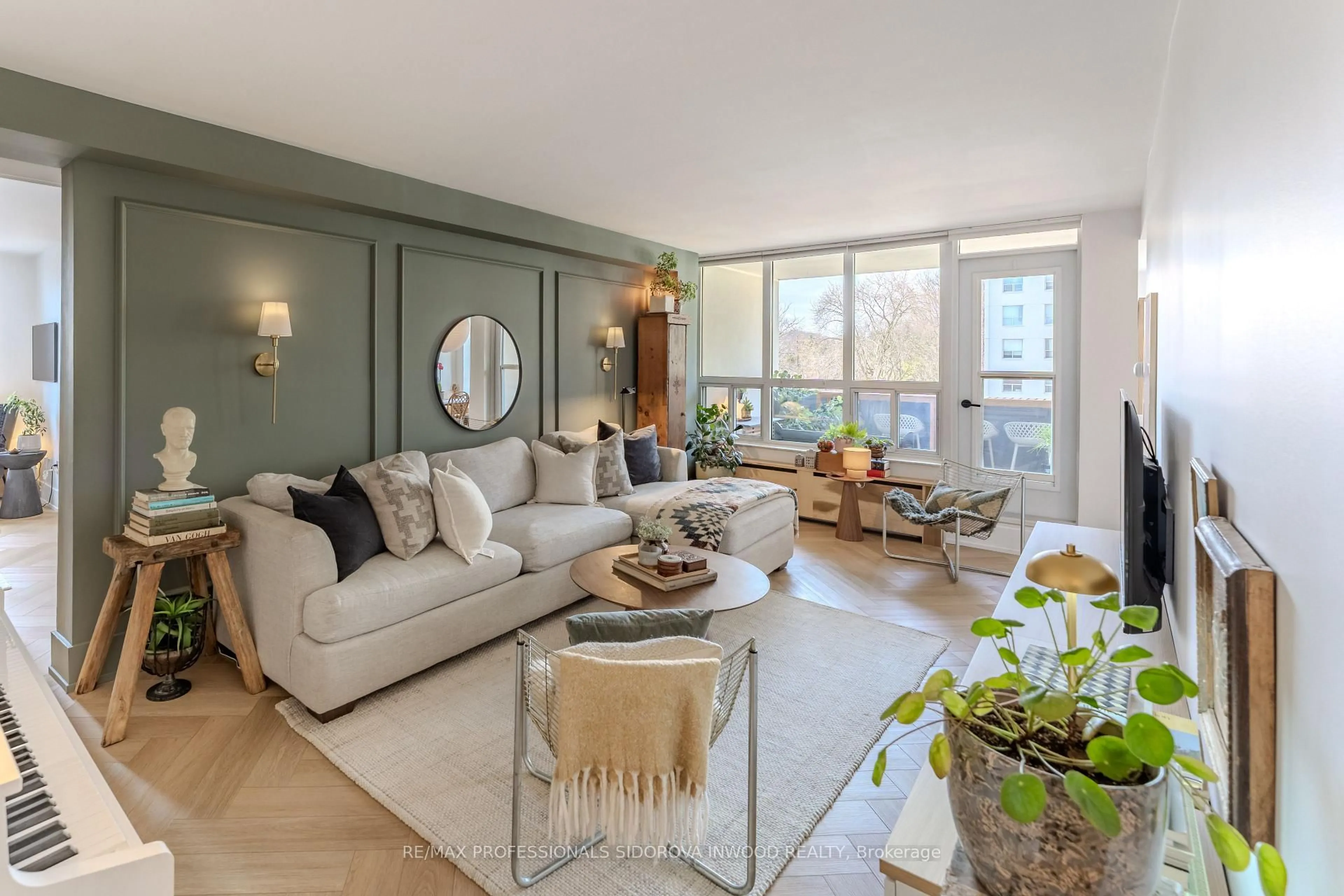 Living room with furniture, unknown for 45 Southport St #403, Toronto Ontario M6S 3N5