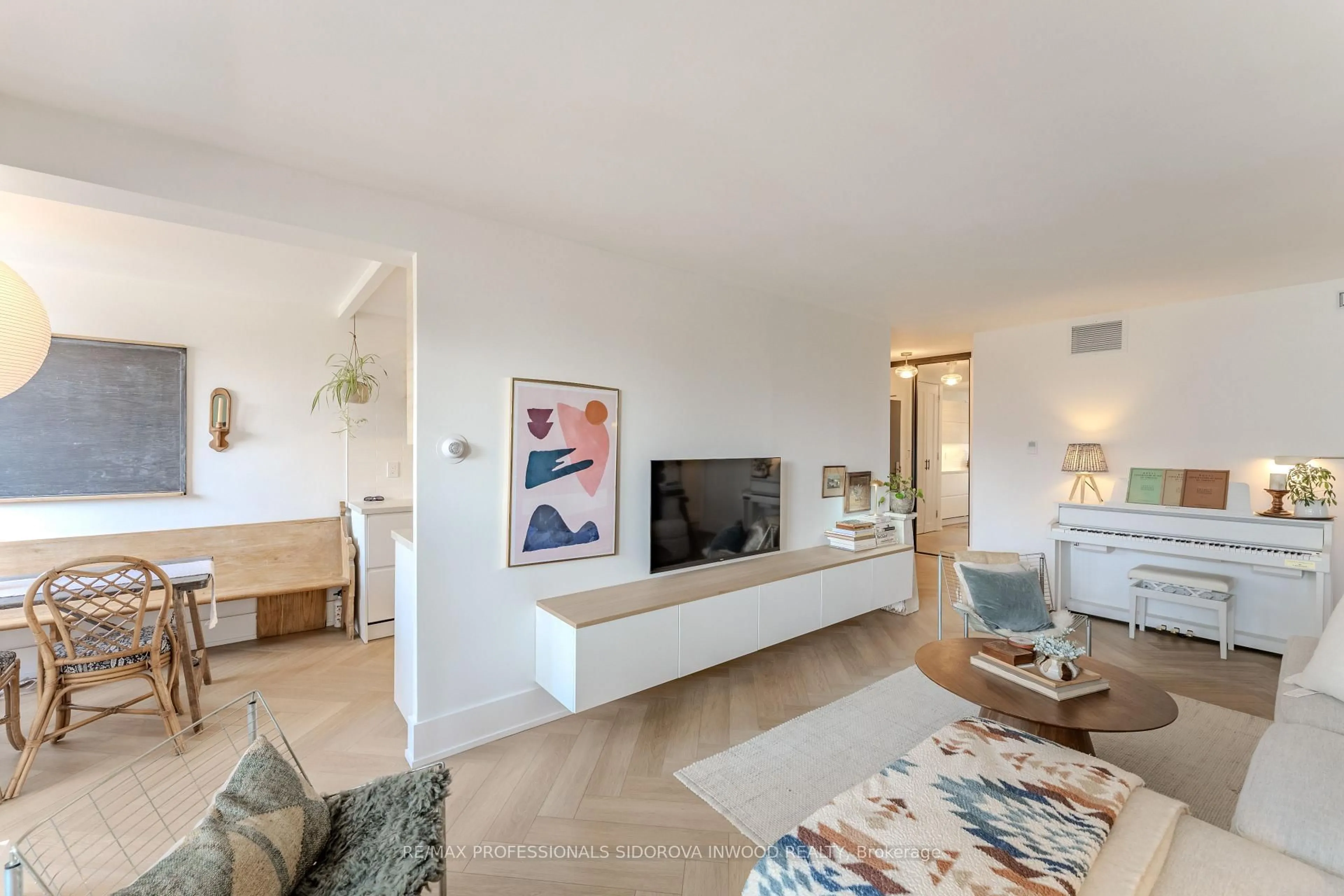 Living room with furniture, unknown for 45 Southport St #403, Toronto Ontario M6S 3N5