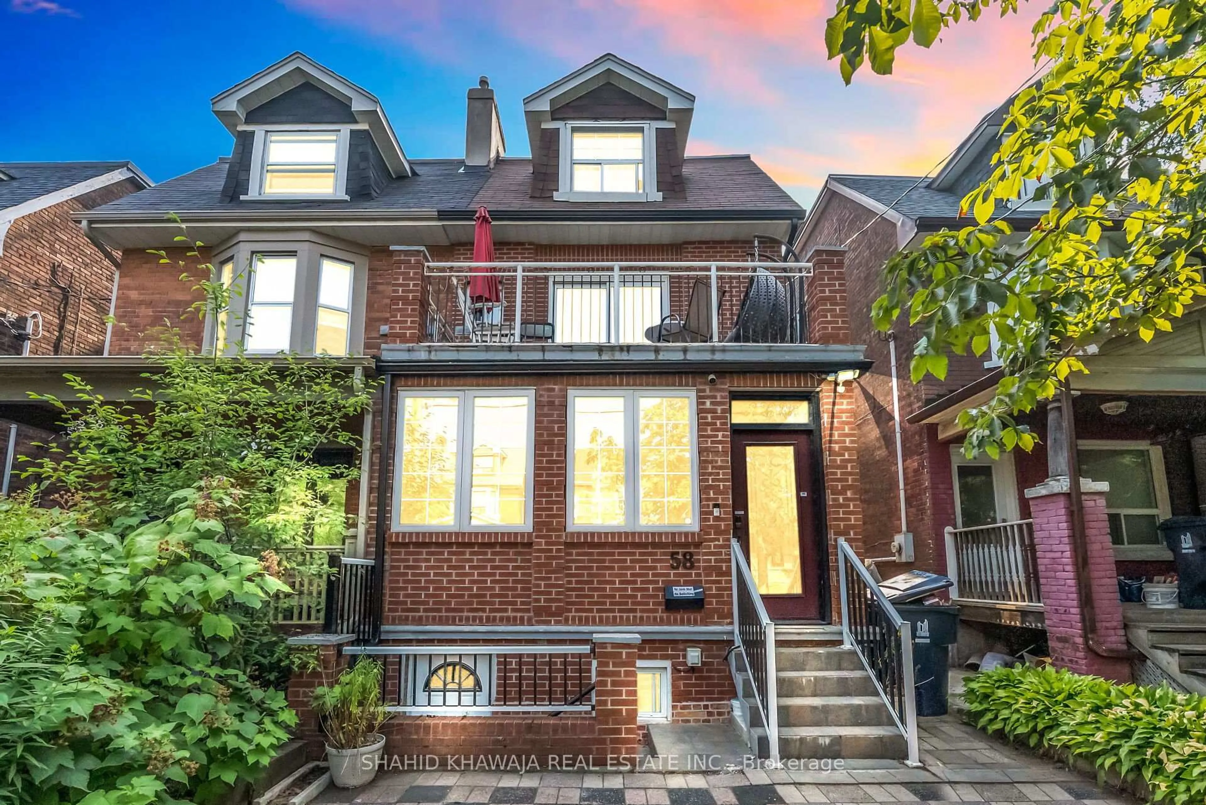 Home with brick exterior material, street for 58 Pauline Ave, Toronto Ontario M6H 3M8