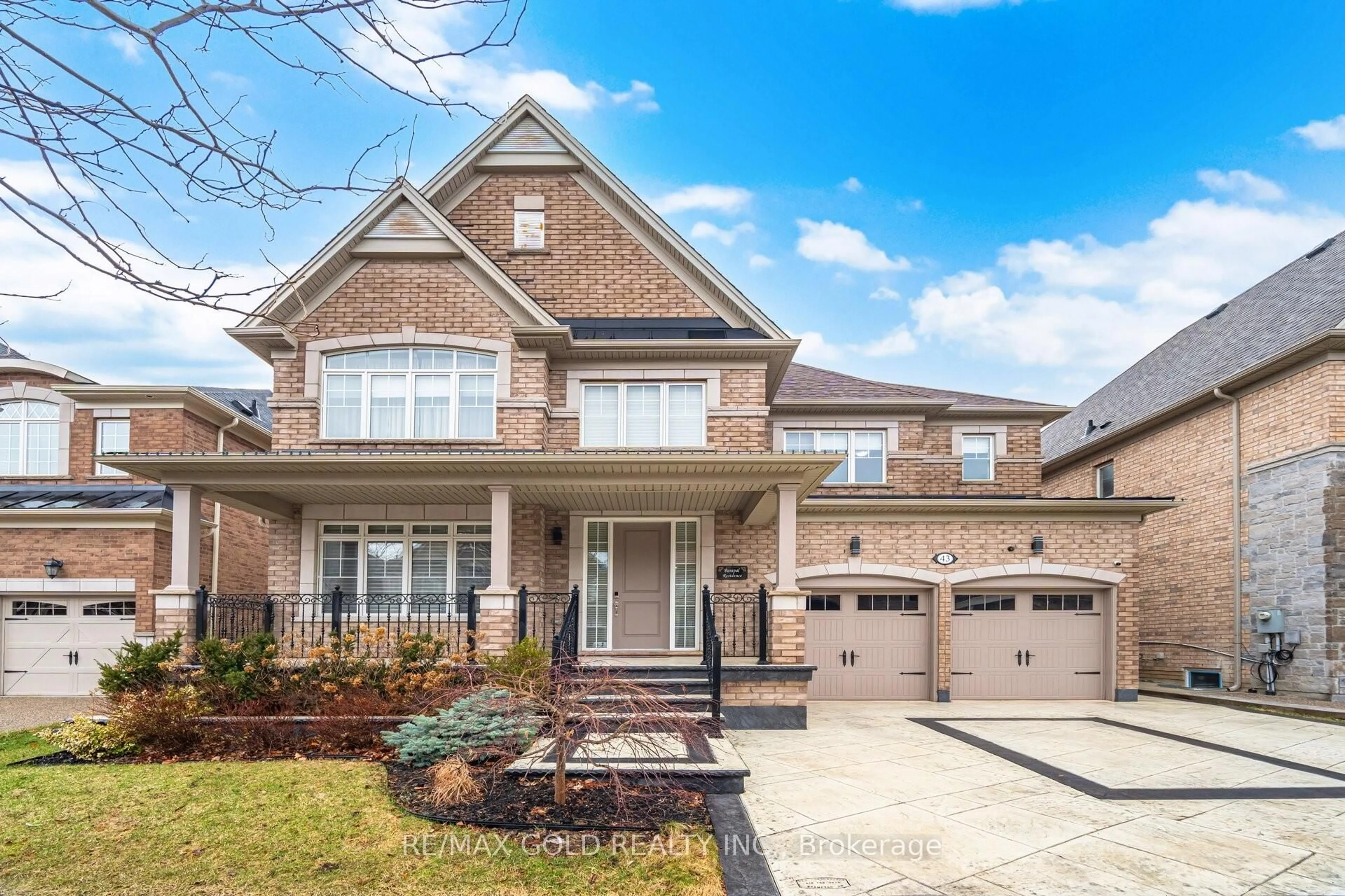 Home with brick exterior material, street for 43 Decorso Dr, Brampton Ontario L6P 3Y3