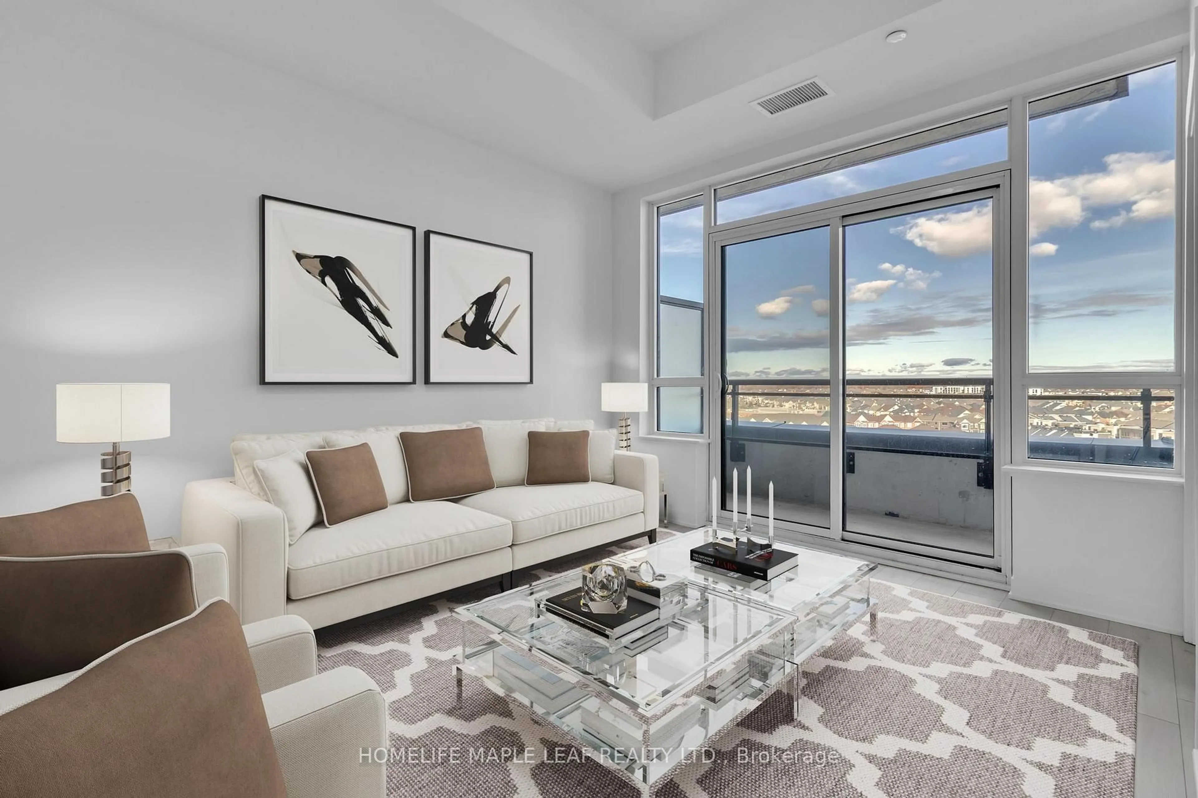 Living room with furniture, unknown for 395 Dundas St #LPH01, Oakville Ontario L6M 4M2