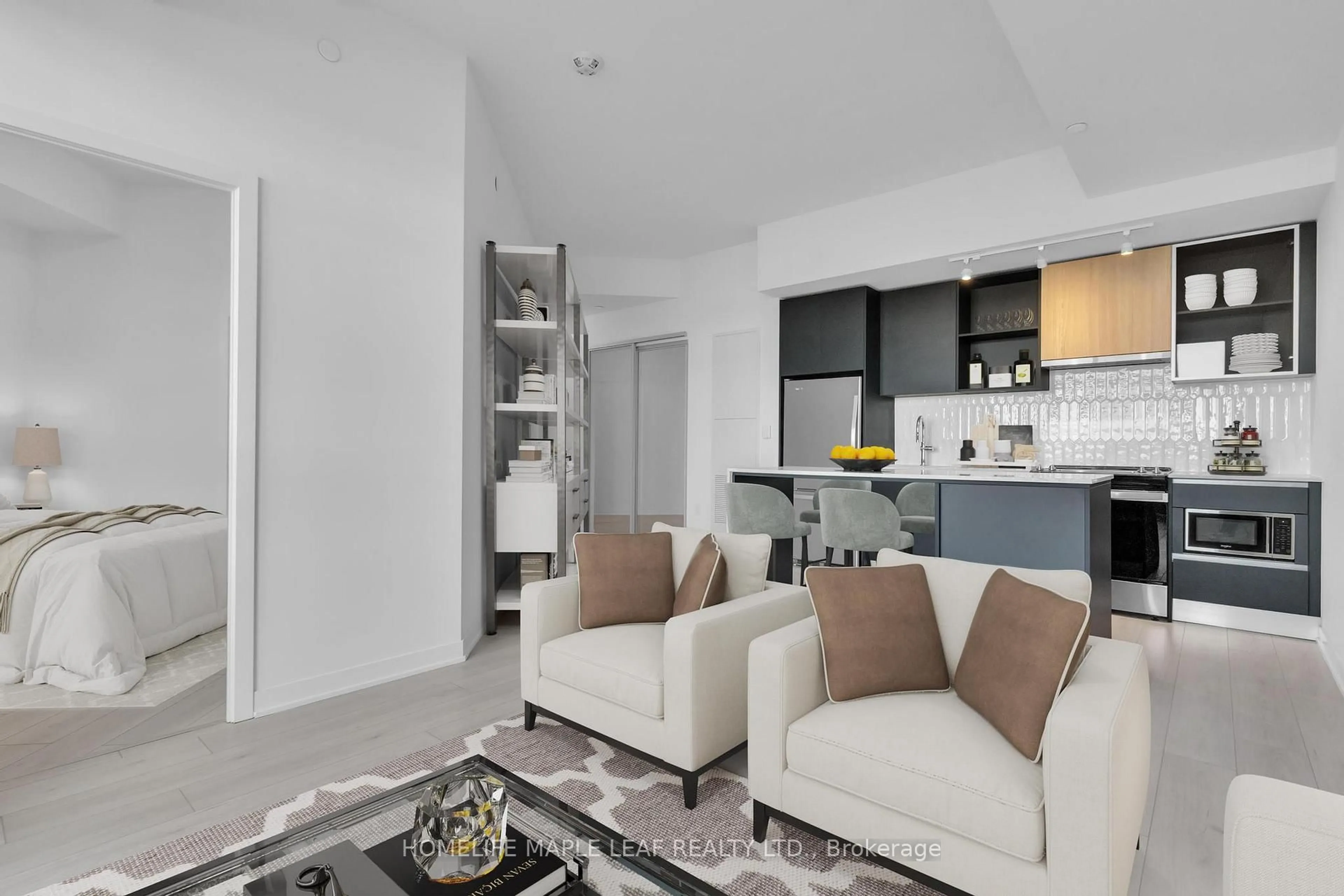 Living room with furniture, unknown for 395 Dundas St #LPH01, Oakville Ontario L6M 4M2