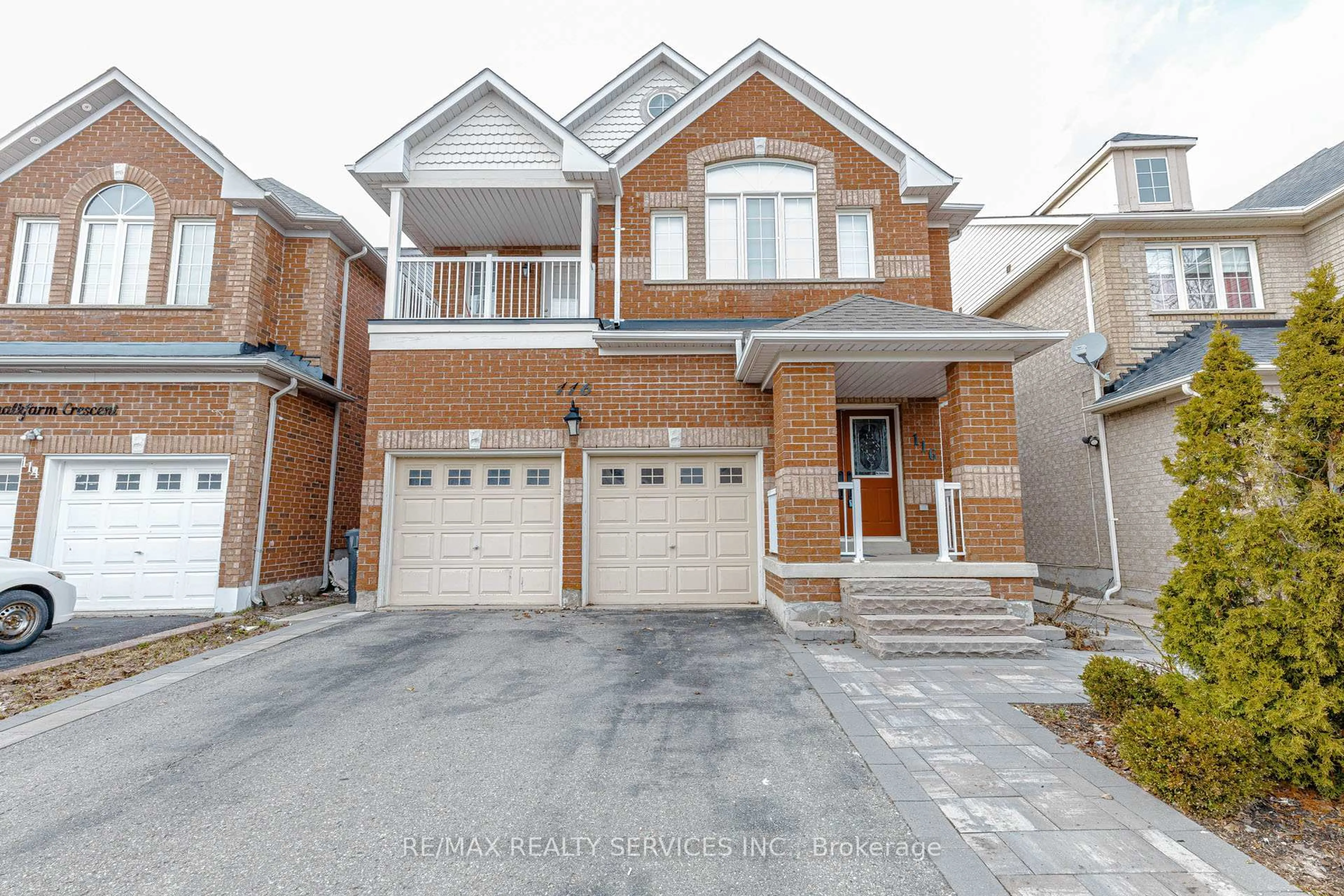 Home with brick exterior material, street for 116 Chalkfarm Cres, Brampton Ontario L7A 3V9