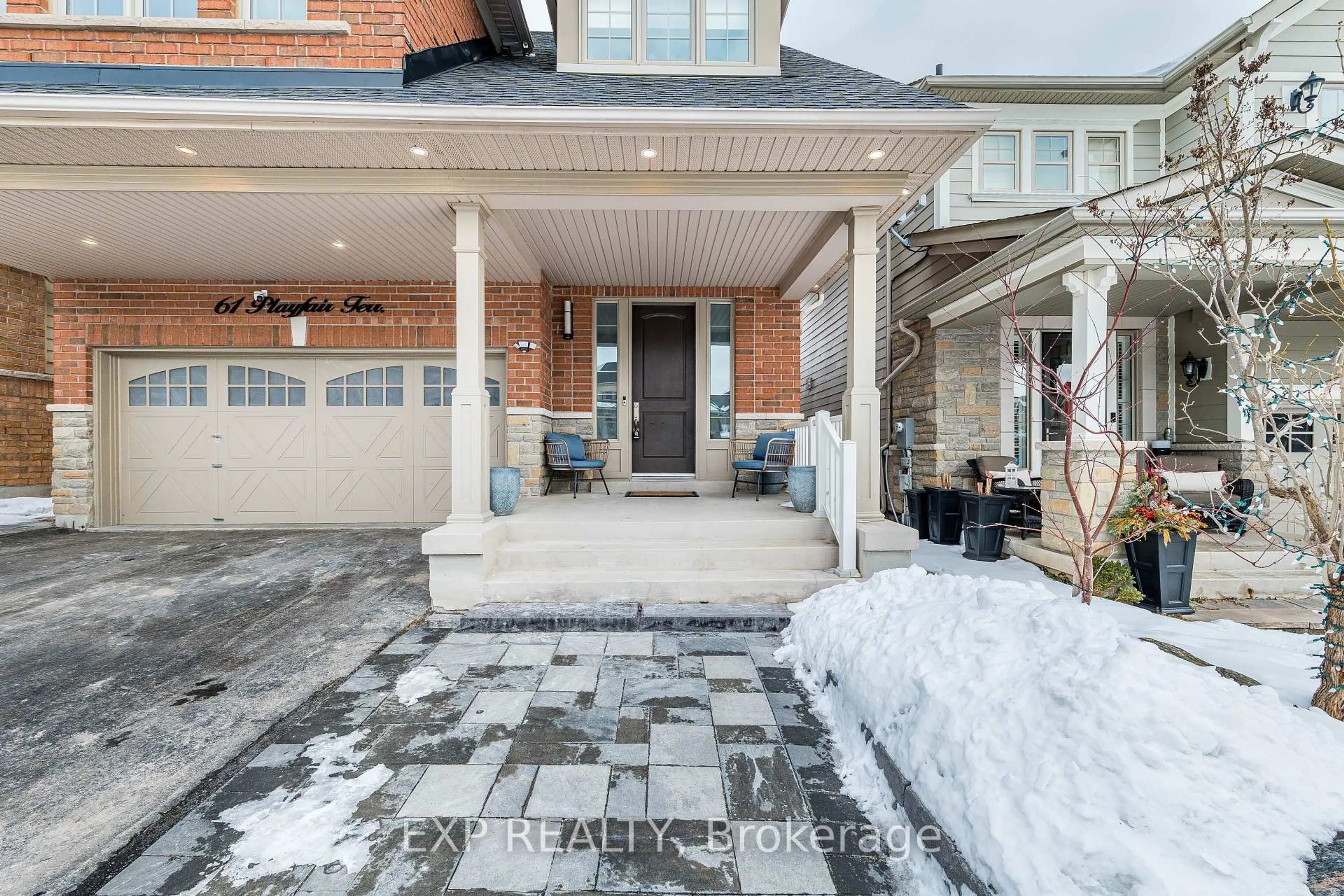 Home with brick exterior material, street for 61 Playfair Terr, Milton Ontario L9T 0S5