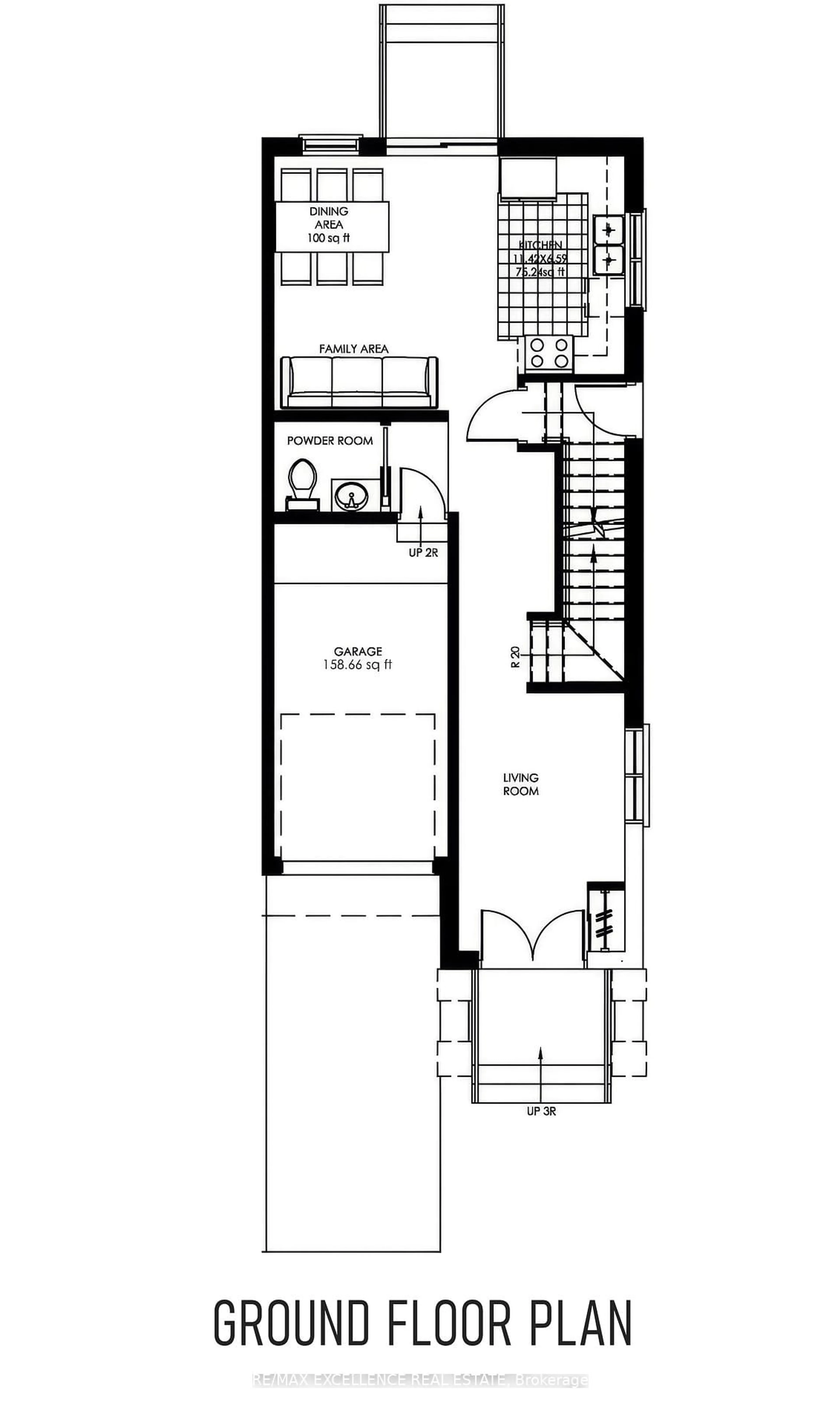 Floor plan for 74 Allness Rd, Brampton Ontario L7A 3N7