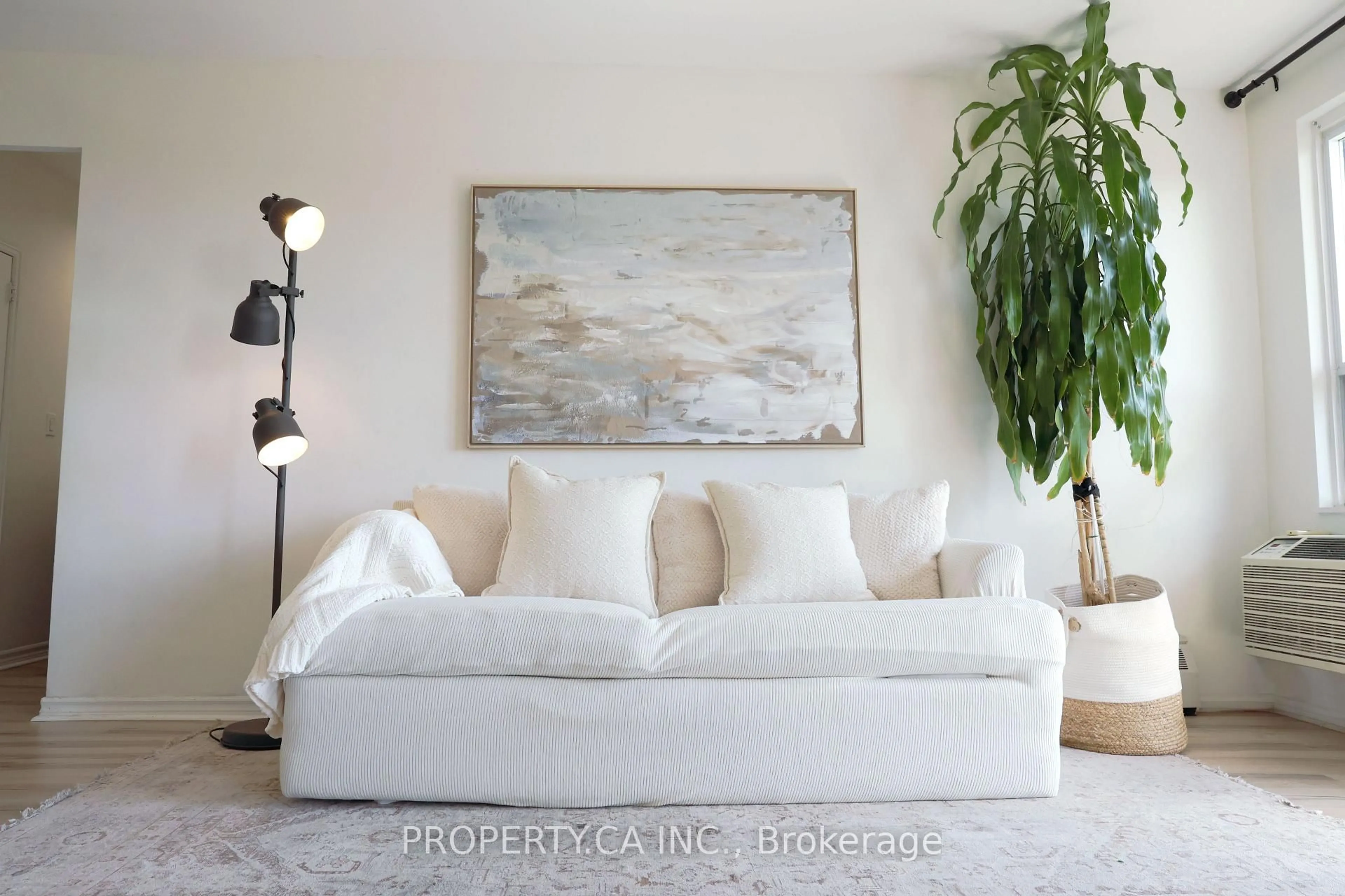 Living room with furniture, unknown for 60 Gulliver Rd #303, Toronto Ontario M6M 2M6