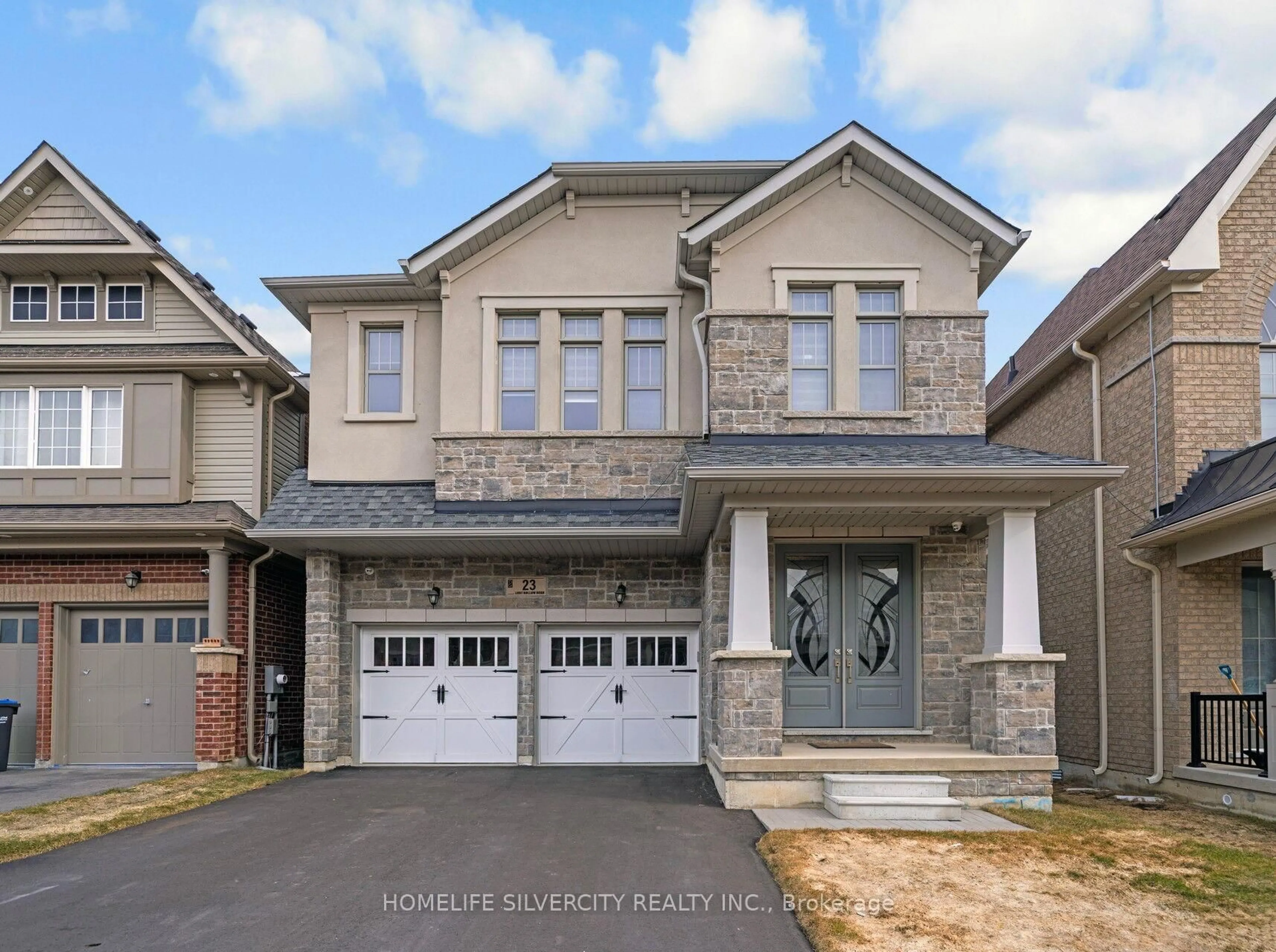 Home with brick exterior material, street for 23 Lost Hollow Rd, Caledon Ontario L7C 4E5
