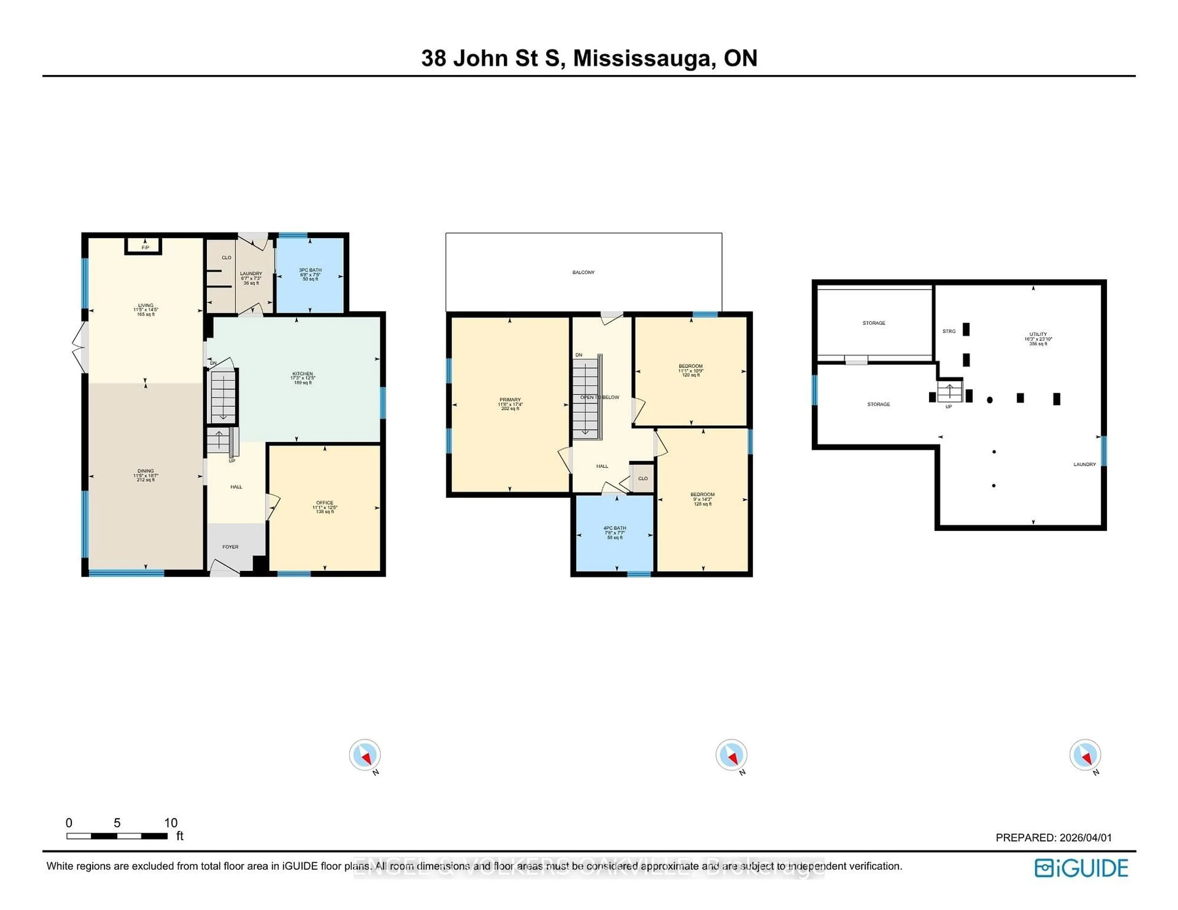 Floor plan for 38 John St, Mississauga Ontario L5H 2E6