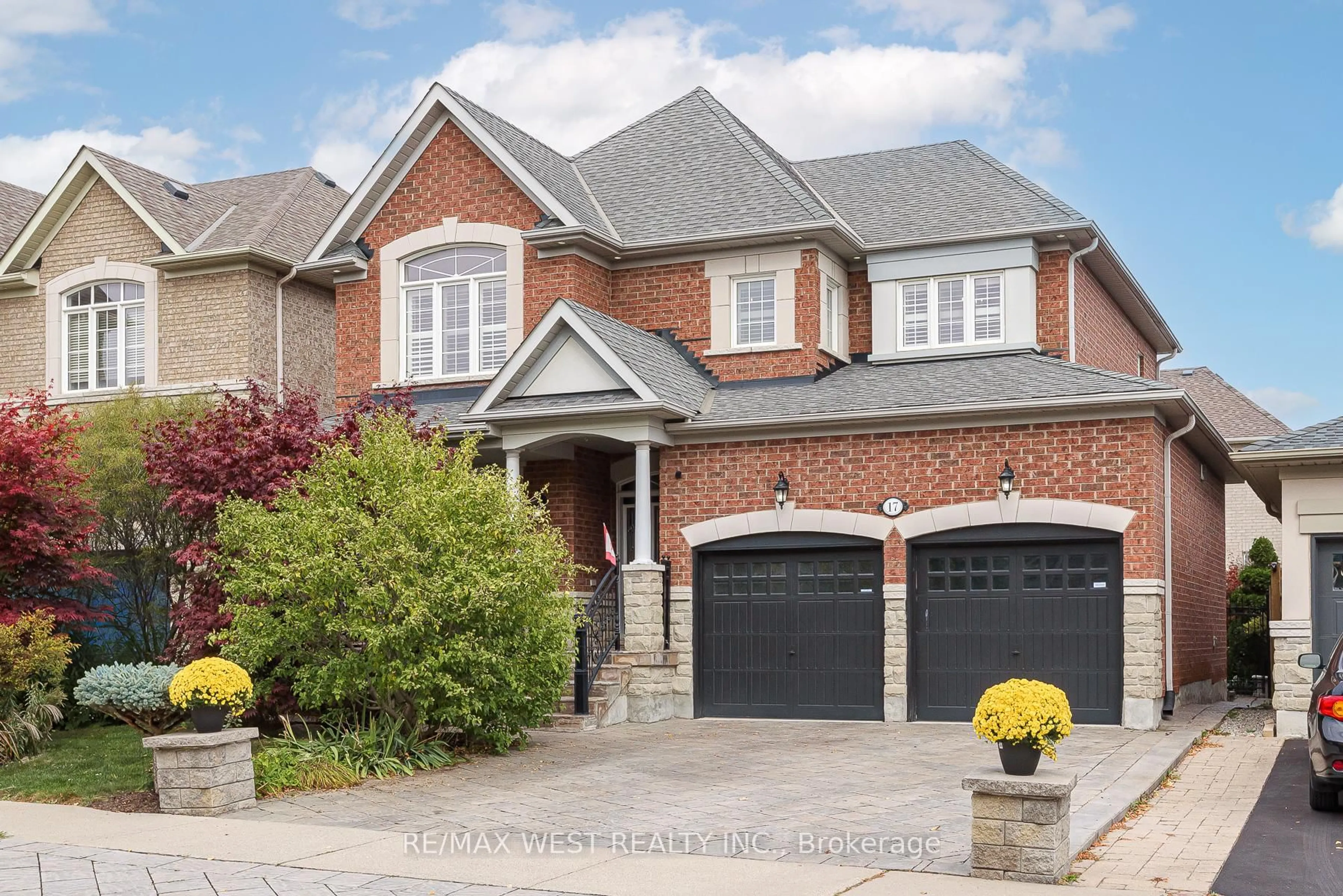 Home with brick exterior material, street for 17 Hawkridge Tr, Brampton Ontario L6P 2T5