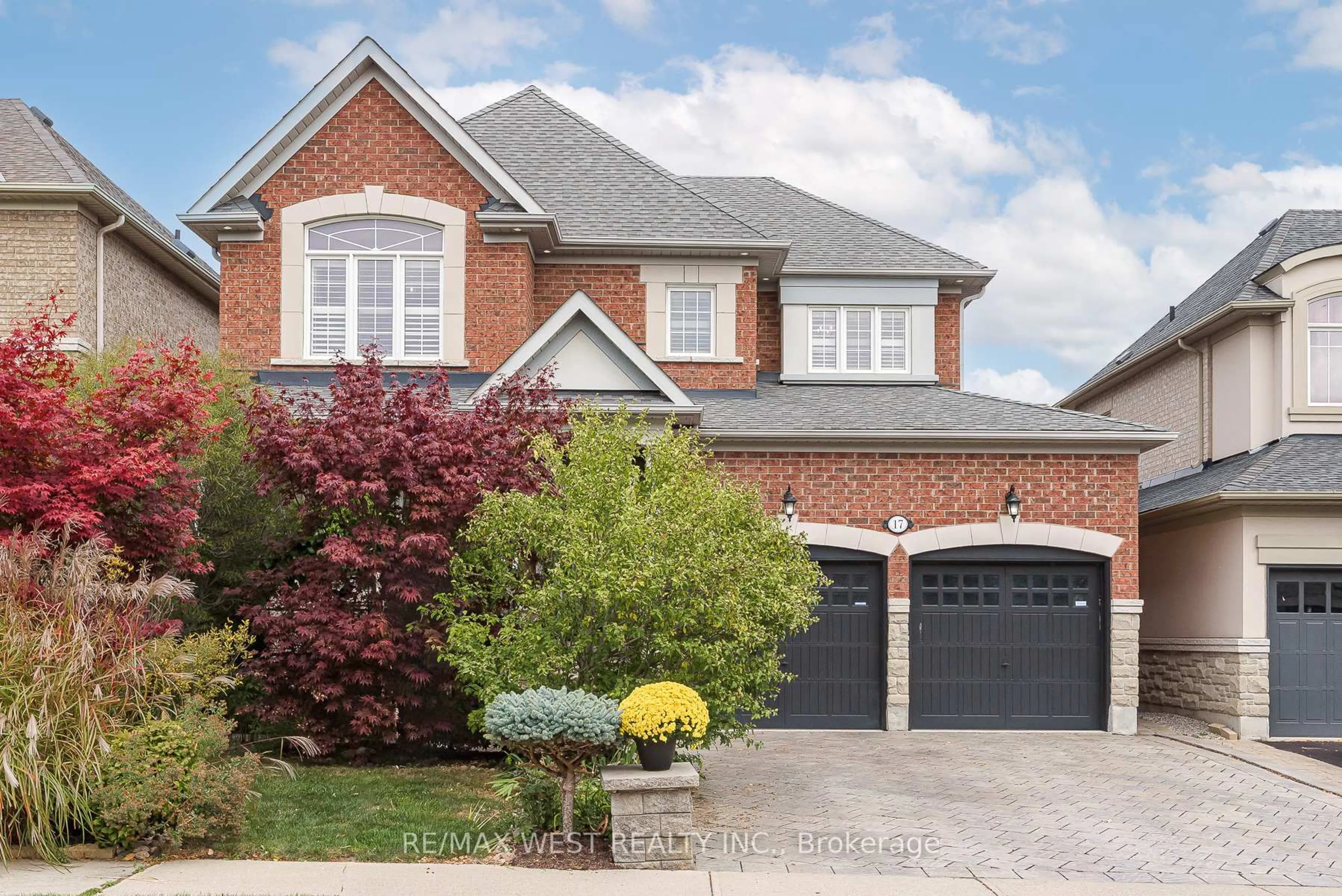 Home with brick exterior material, street for 17 Hawkridge Tr, Brampton Ontario L6P 2T5