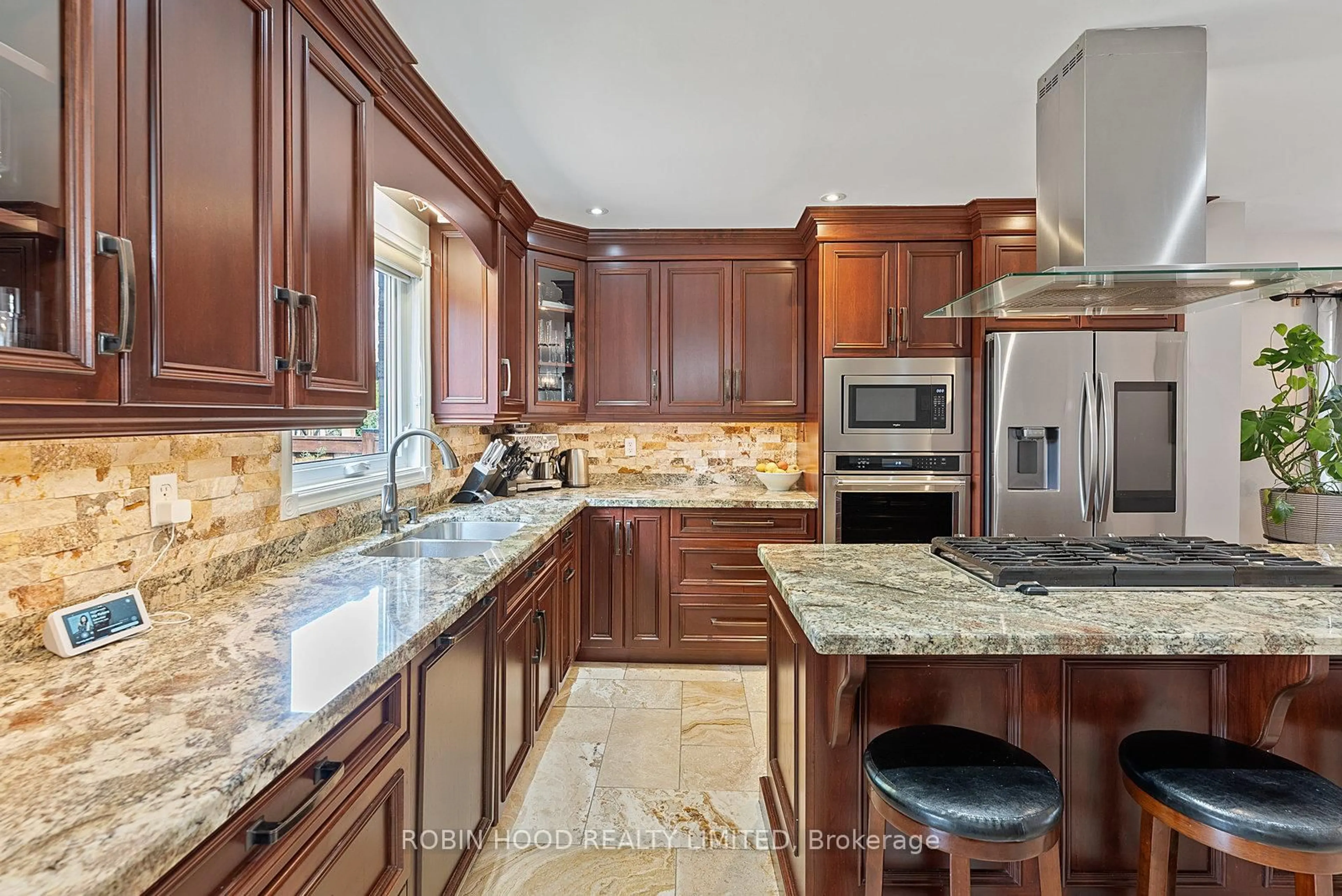 Contemporary kitchen, ceramic/tile floor for 22 Strangway Crt, Brampton Ontario L6Z 4L4