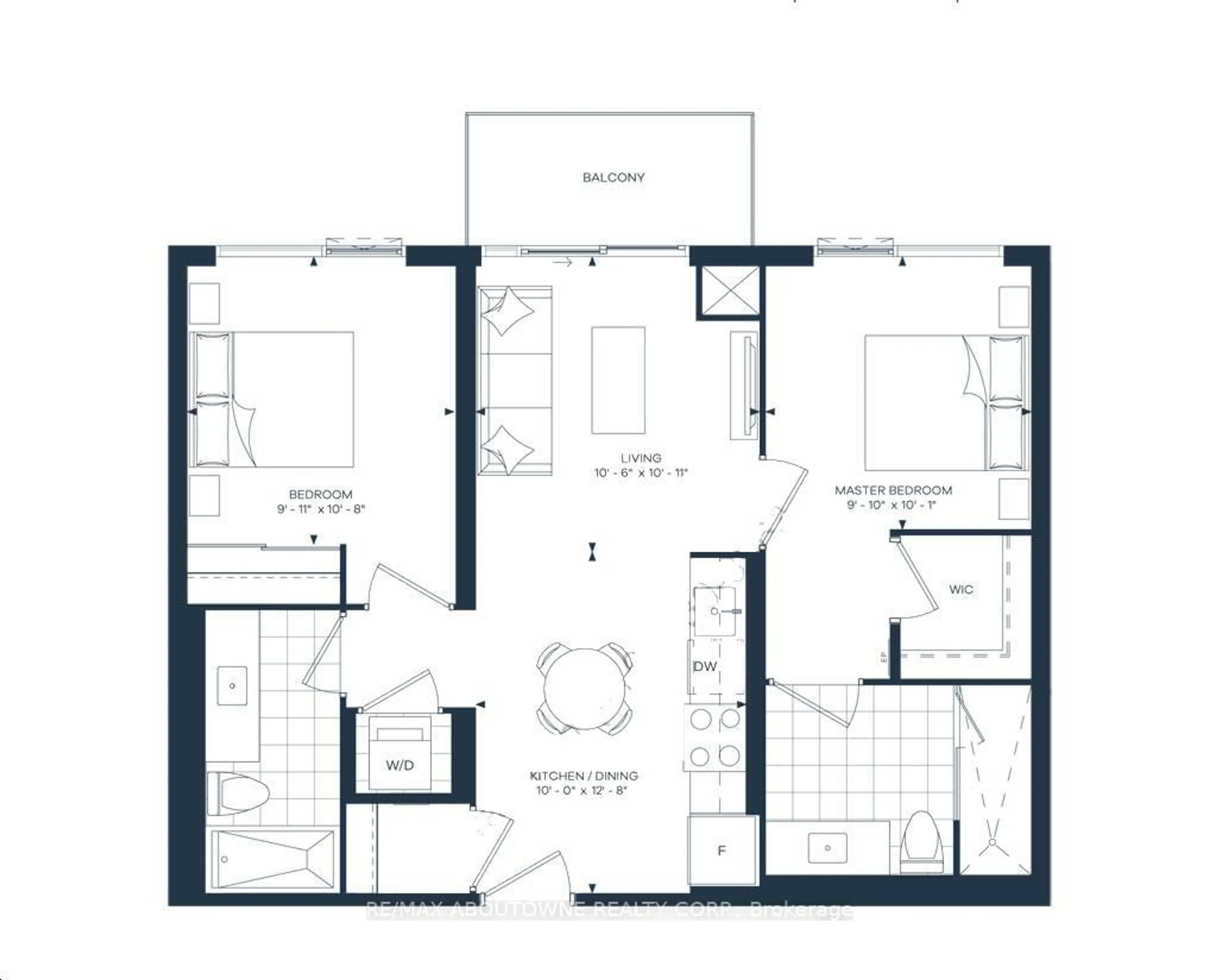 Floor plan for 2450 Old Bronte Rd #238, Oakville Ontario L6M 5P6