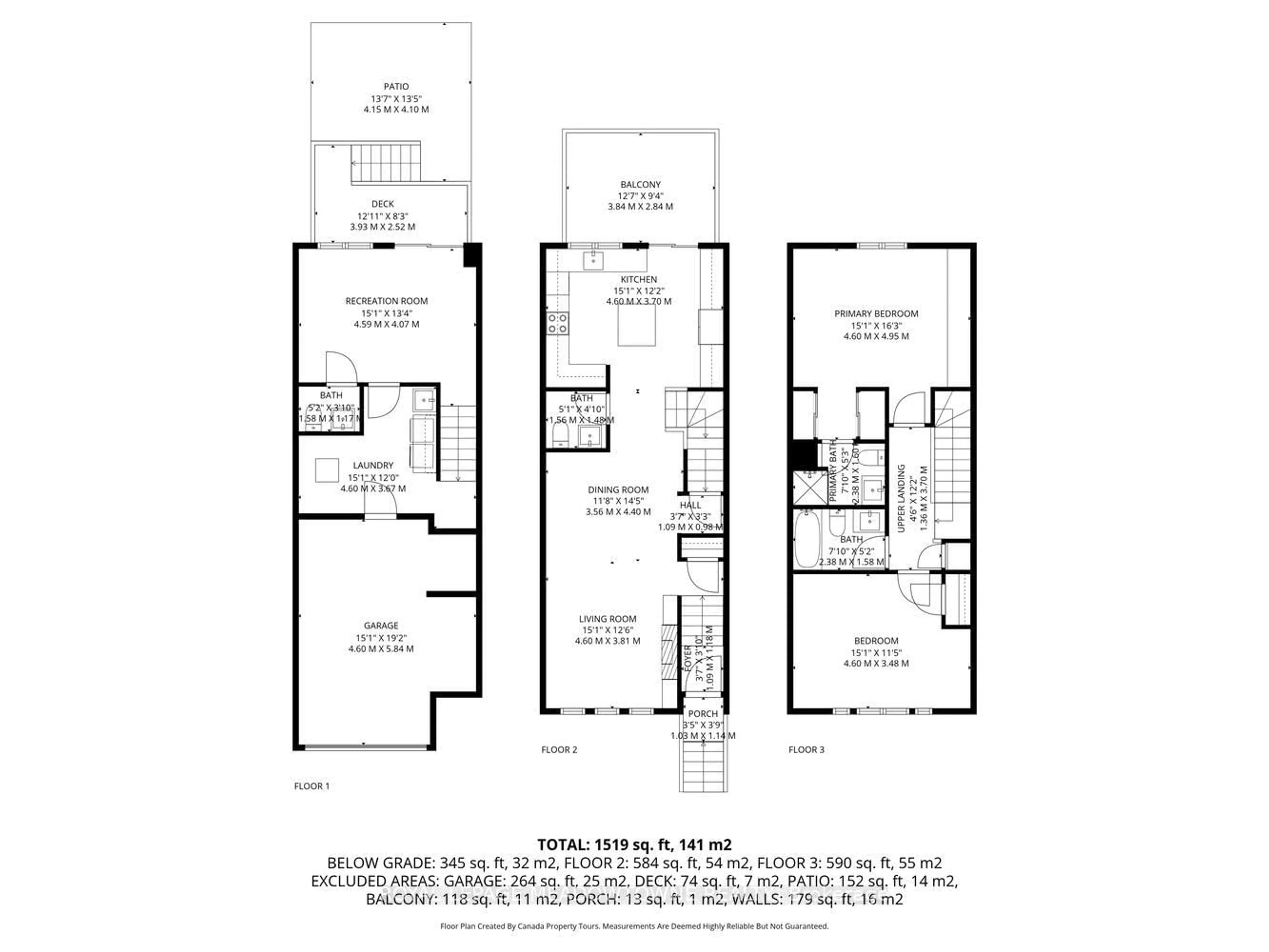 Floor plan for 139 Harbourview Cres, Toronto Ontario M8V 4A8