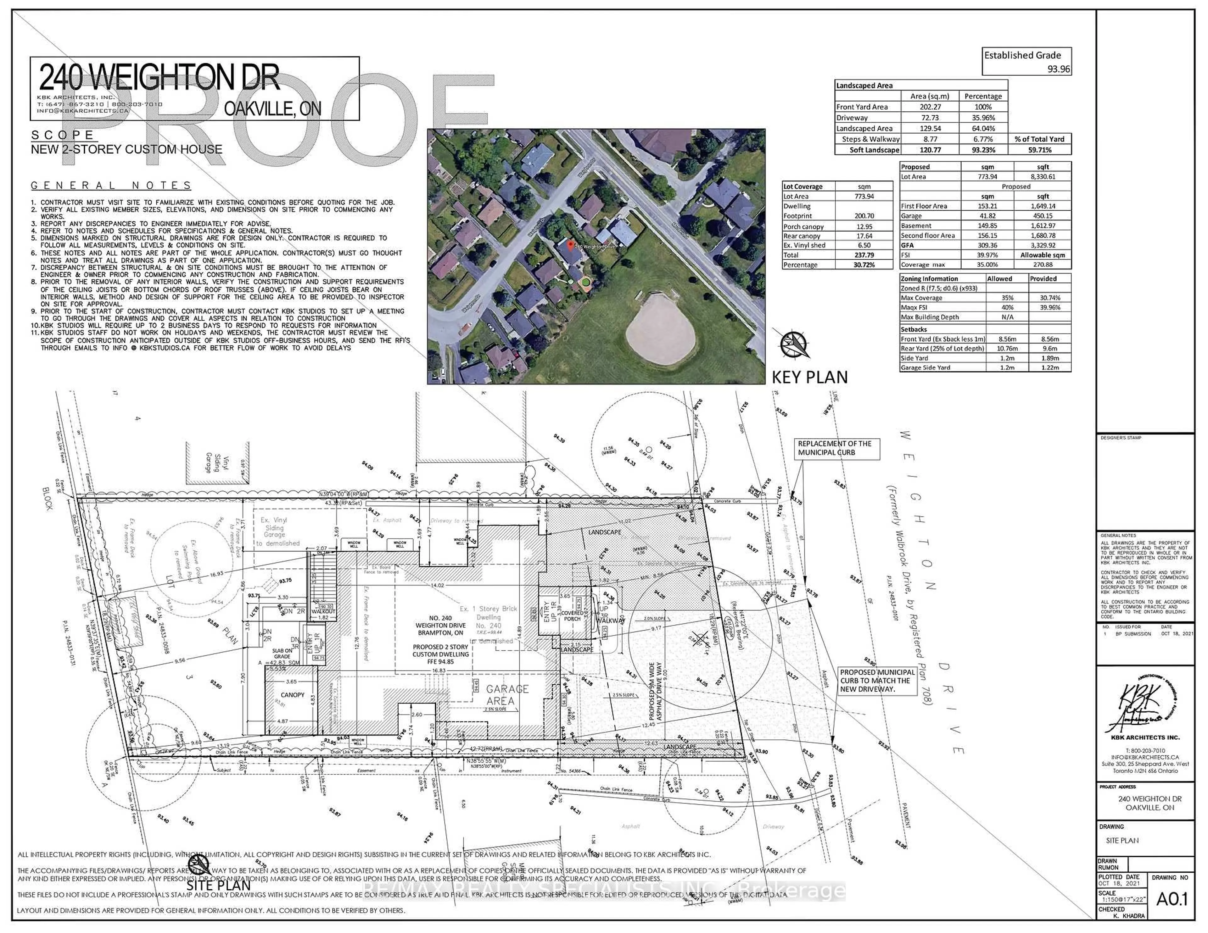 Floor plan for 240 Weighton Dr, Oakville Ontario L6K 2R1