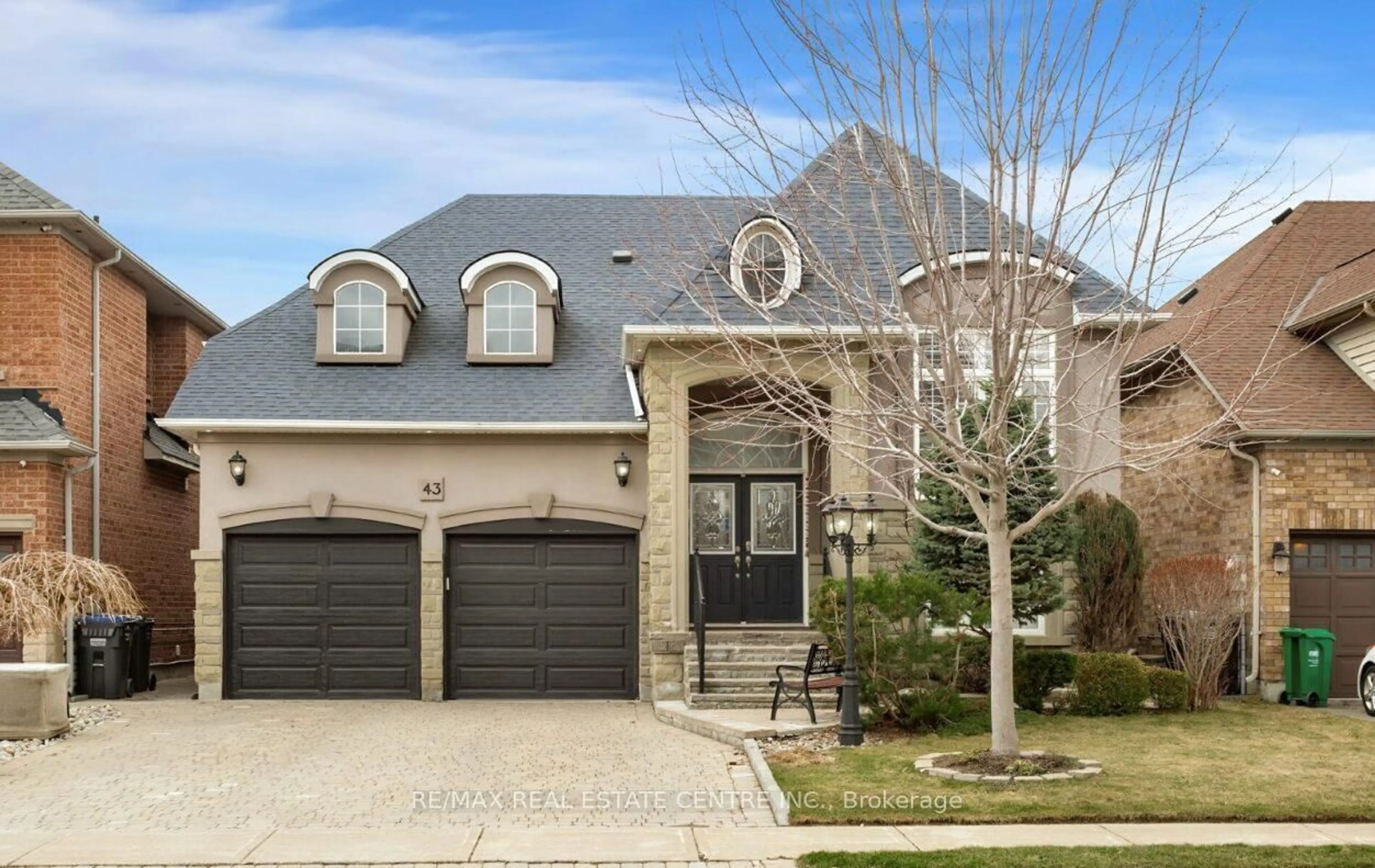 Home with brick exterior material, street for 43 Donherb Cres, Caledon Ontario L7C 1E4