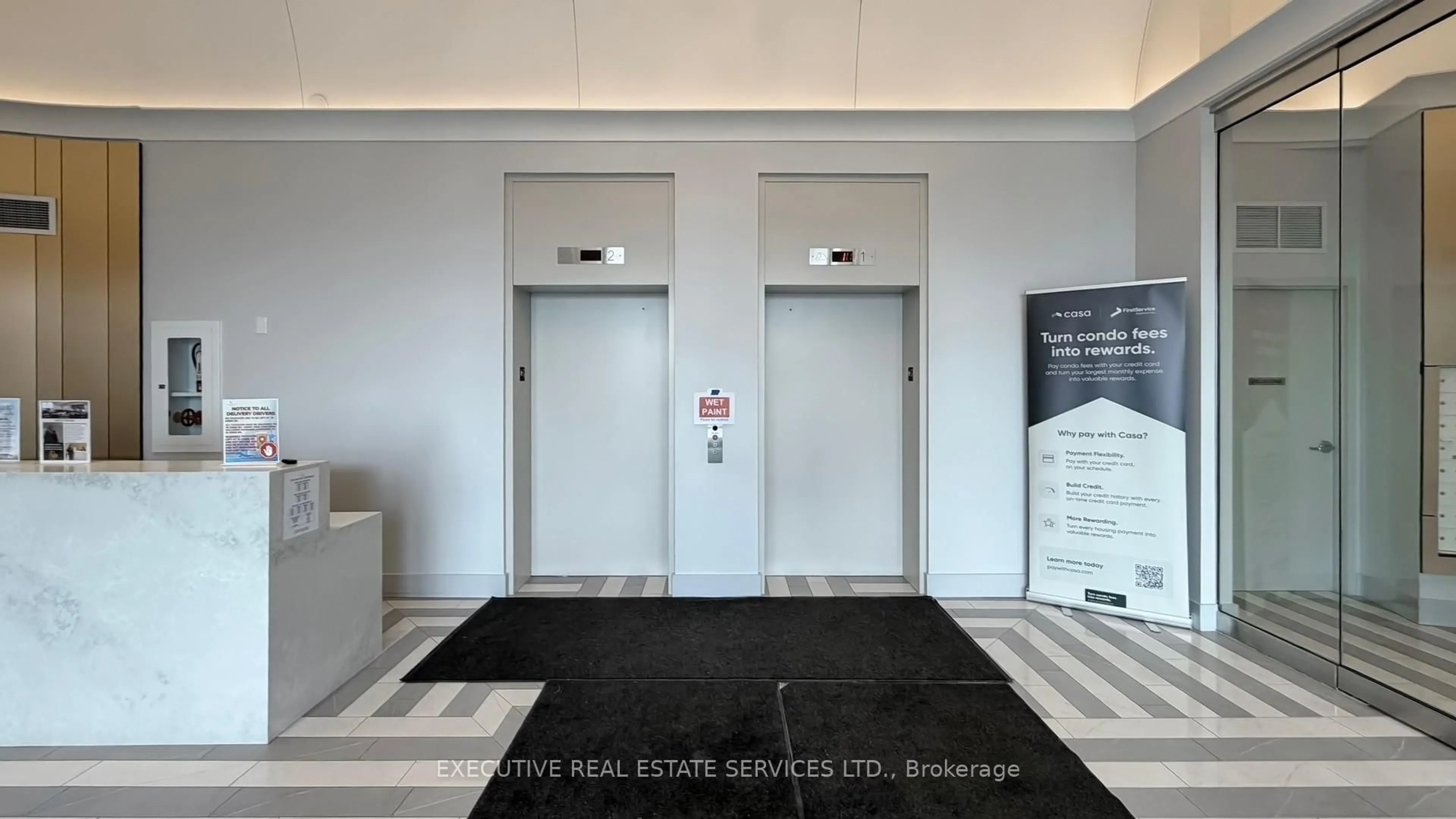 Indoor foyer for 10 Gibbs Rd #624, Toronto Ontario M9B 0E2