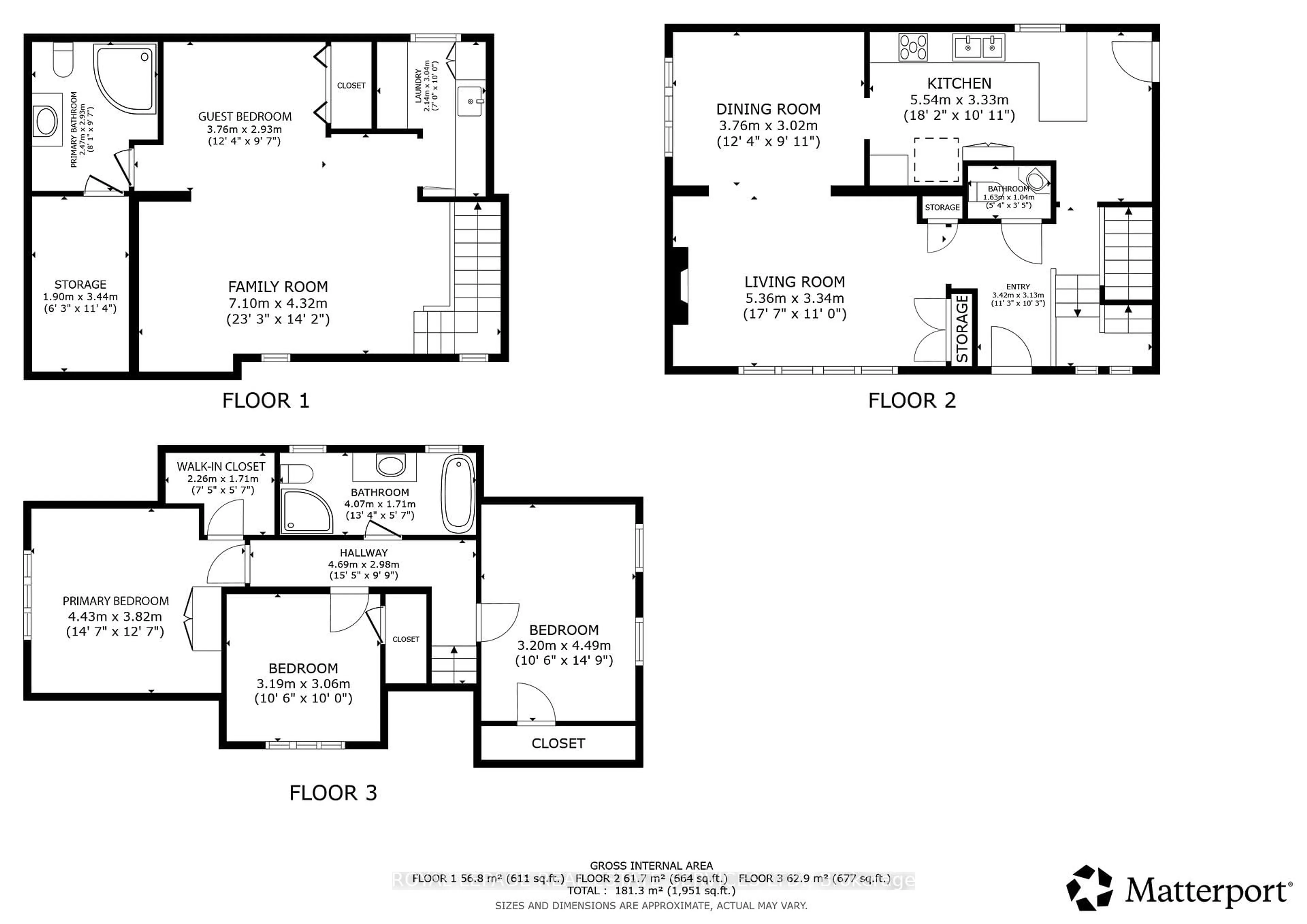Floor plan for 60 Thompson Ave, Toronto Ontario M8Z 3T4