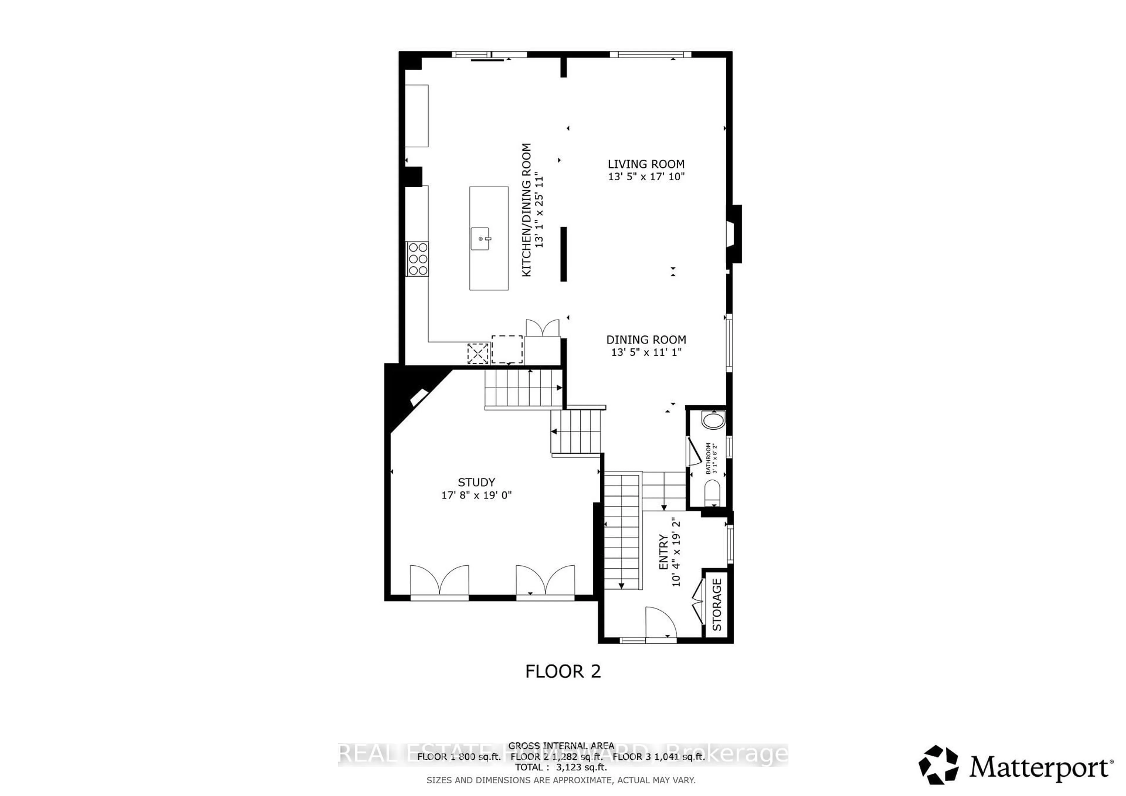Floor plan for 3329 Vernon Powell Dr, Oakville Ontario L6H 0Y4