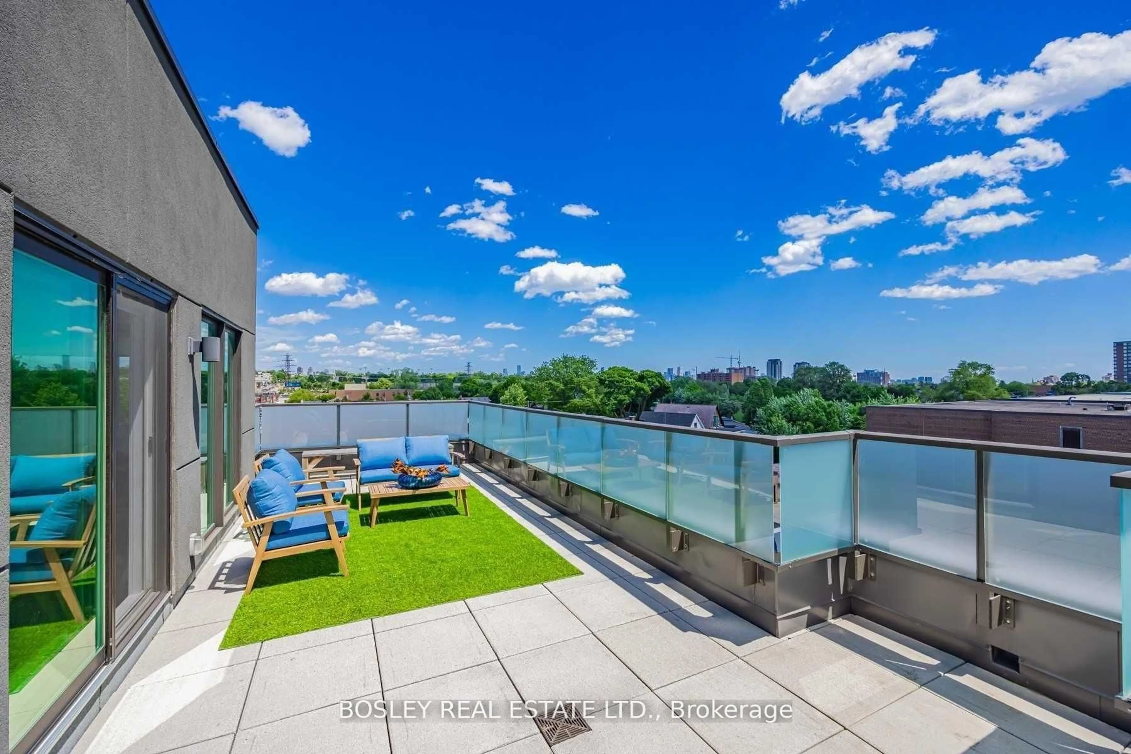 Patio, water/lake/river/ocean view for 385 Osler St #502, Toronto Ontario M6N 0B2