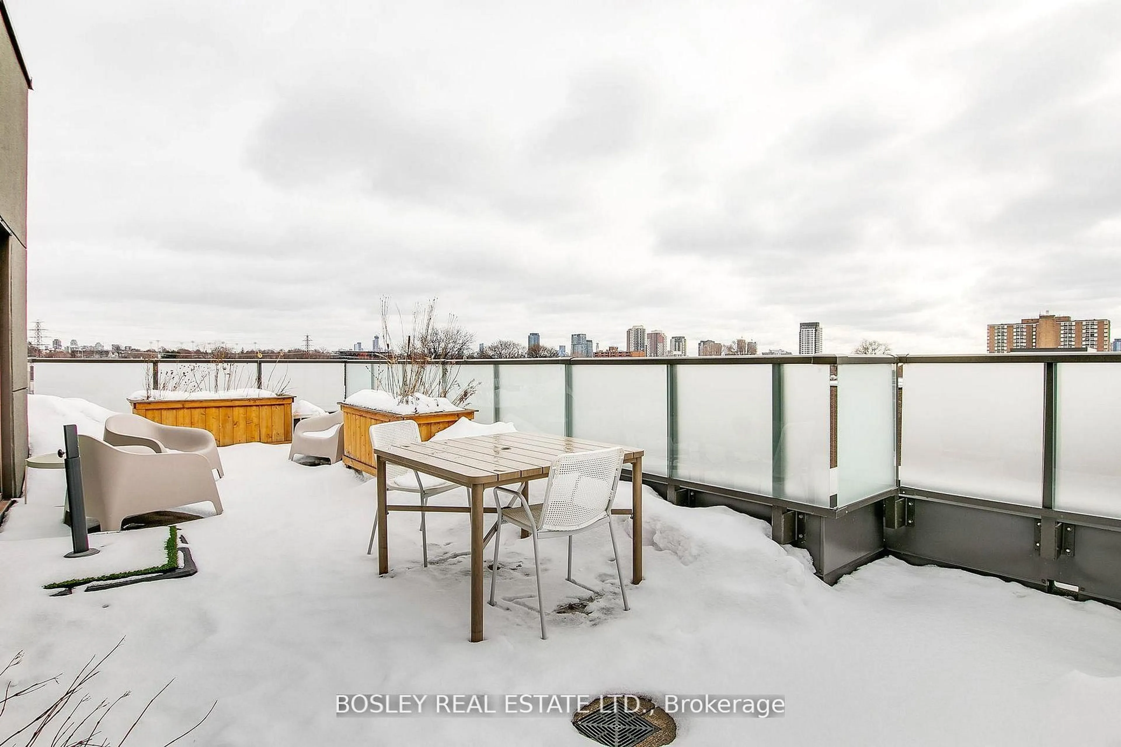 Patio, water/lake/river/ocean view for 385 Osler St #502, Toronto Ontario M6N 0B2