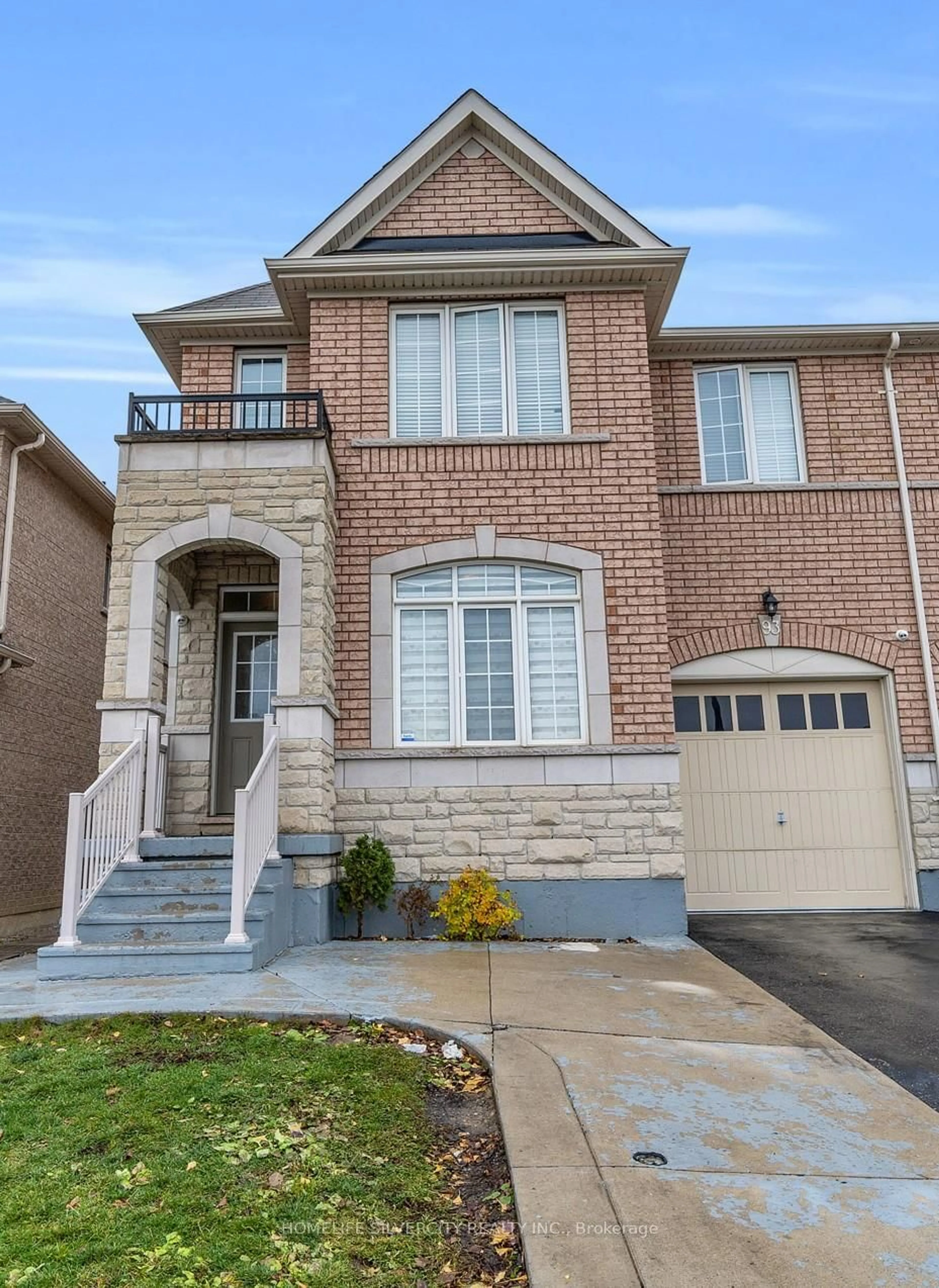 Home with brick exterior material, street for 93 Education Rd, Brampton Ontario L6P 3W3