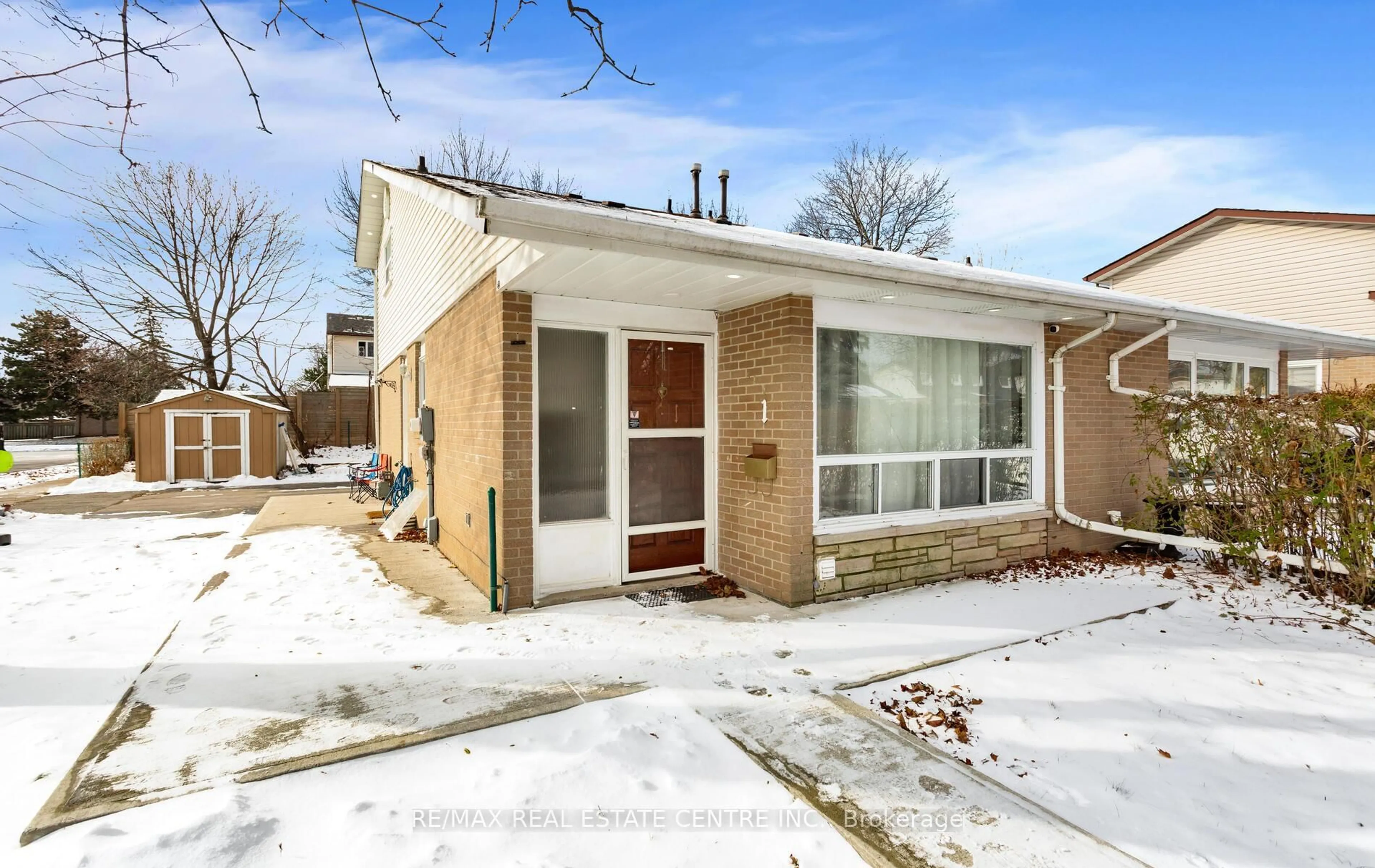 Home with brick exterior material, street for 1 Tindale Rd, Brampton Ontario L6V 2G8