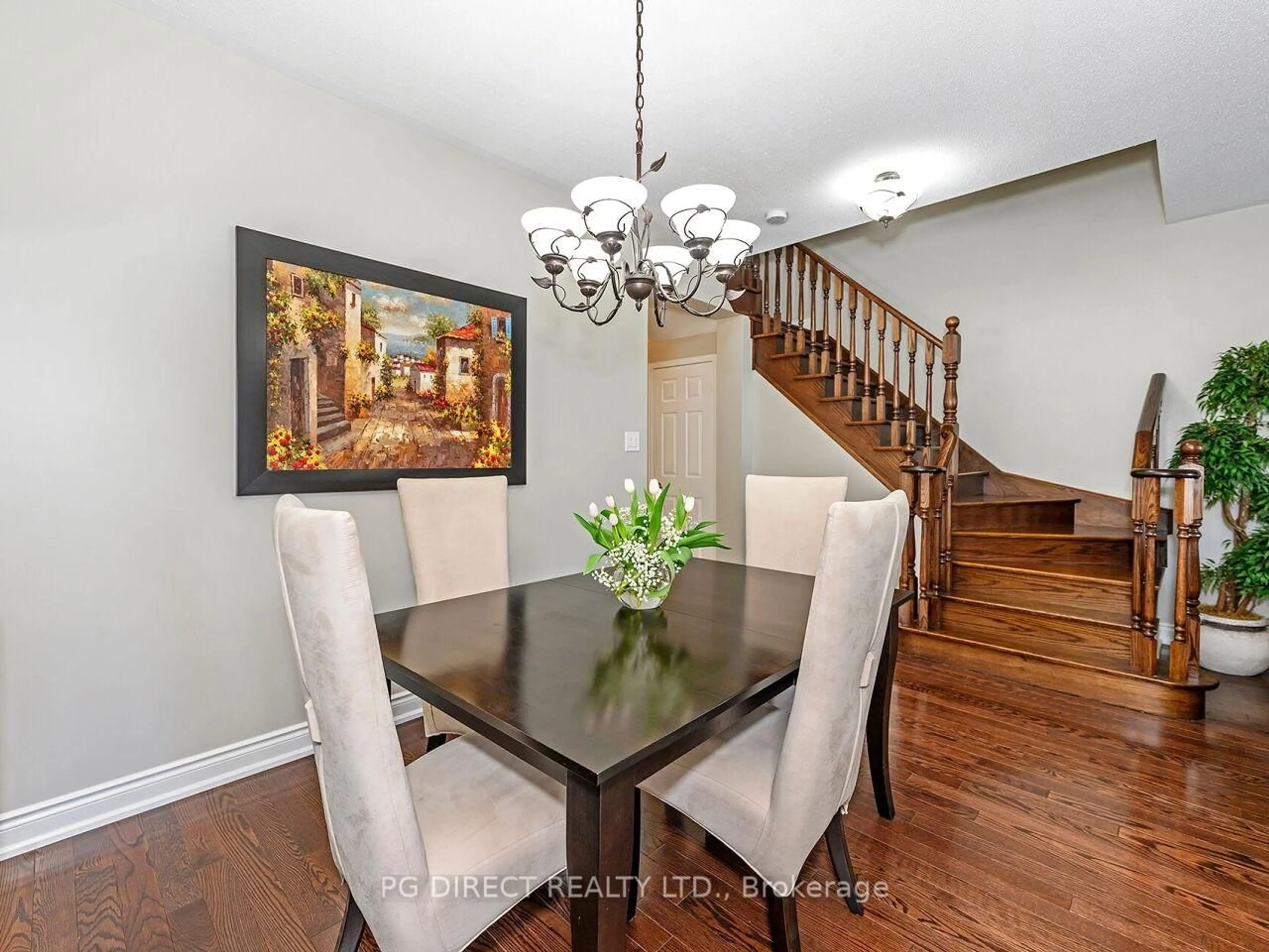 Dining room, wood/laminate floor for 4142 Judson Common, Burlington Ontario L7M 0G4