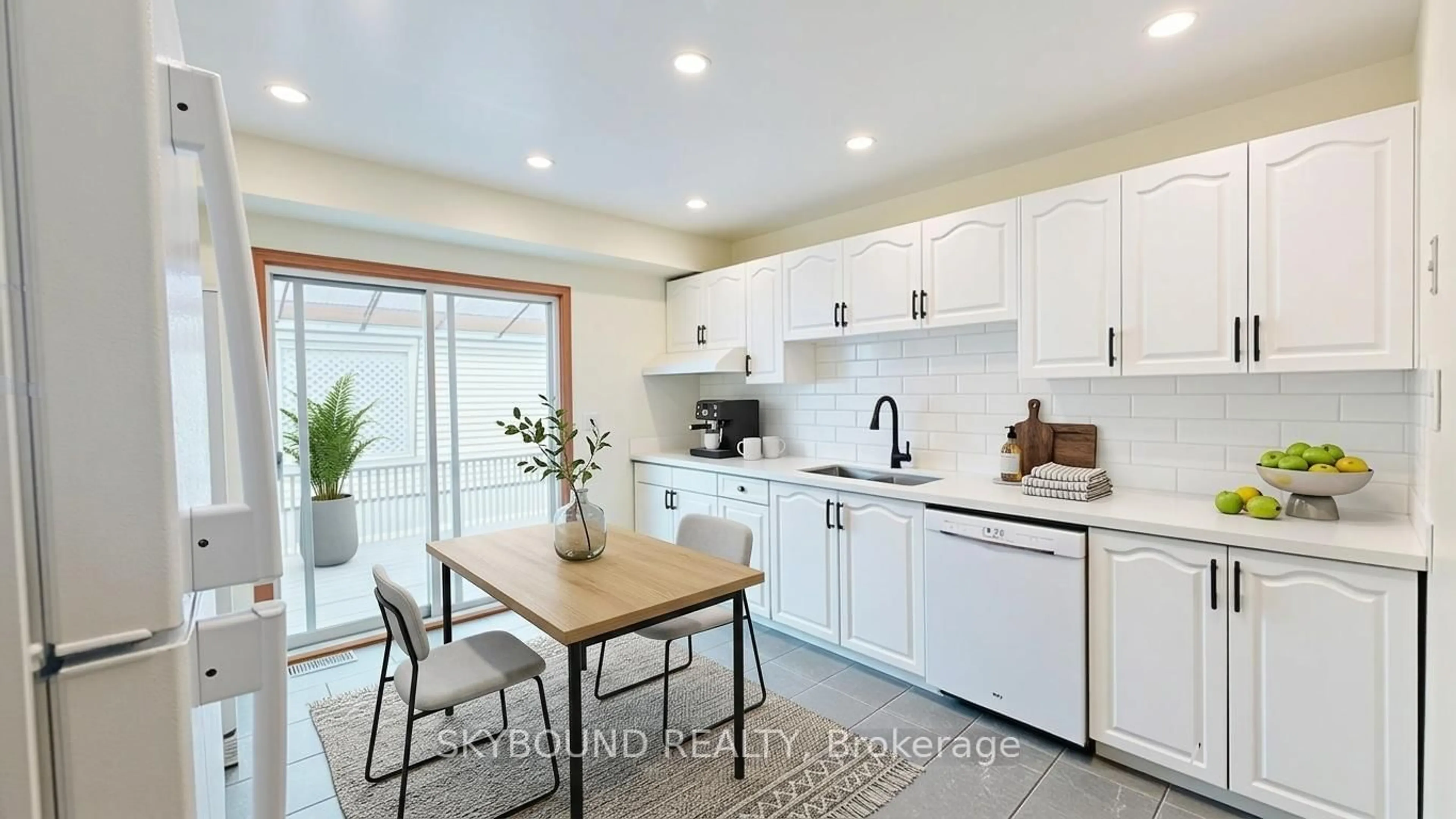 Open concept kitchen, ceramic/tile floor for 1298 Forest Hill, Oakville Ontario L6H 2S4