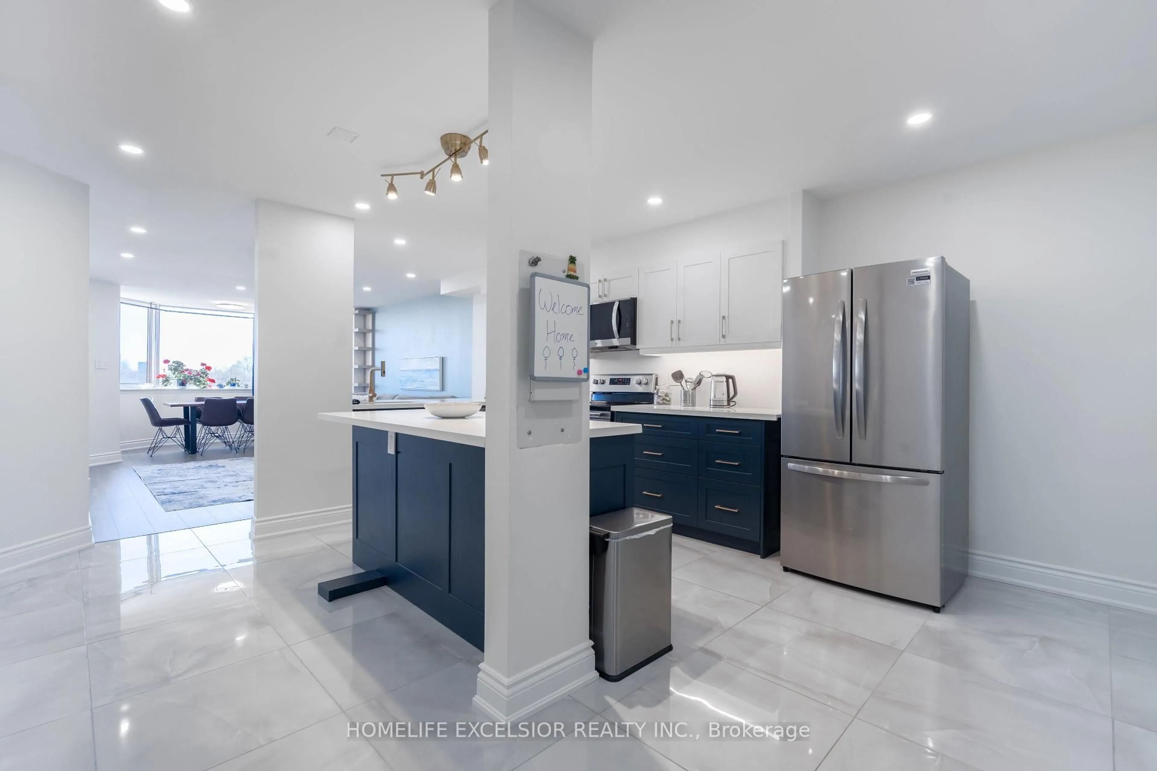 Contemporary kitchen, ceramic/tile floor for 236 Albion Rd #612, Toronto Ontario M9W 6A6